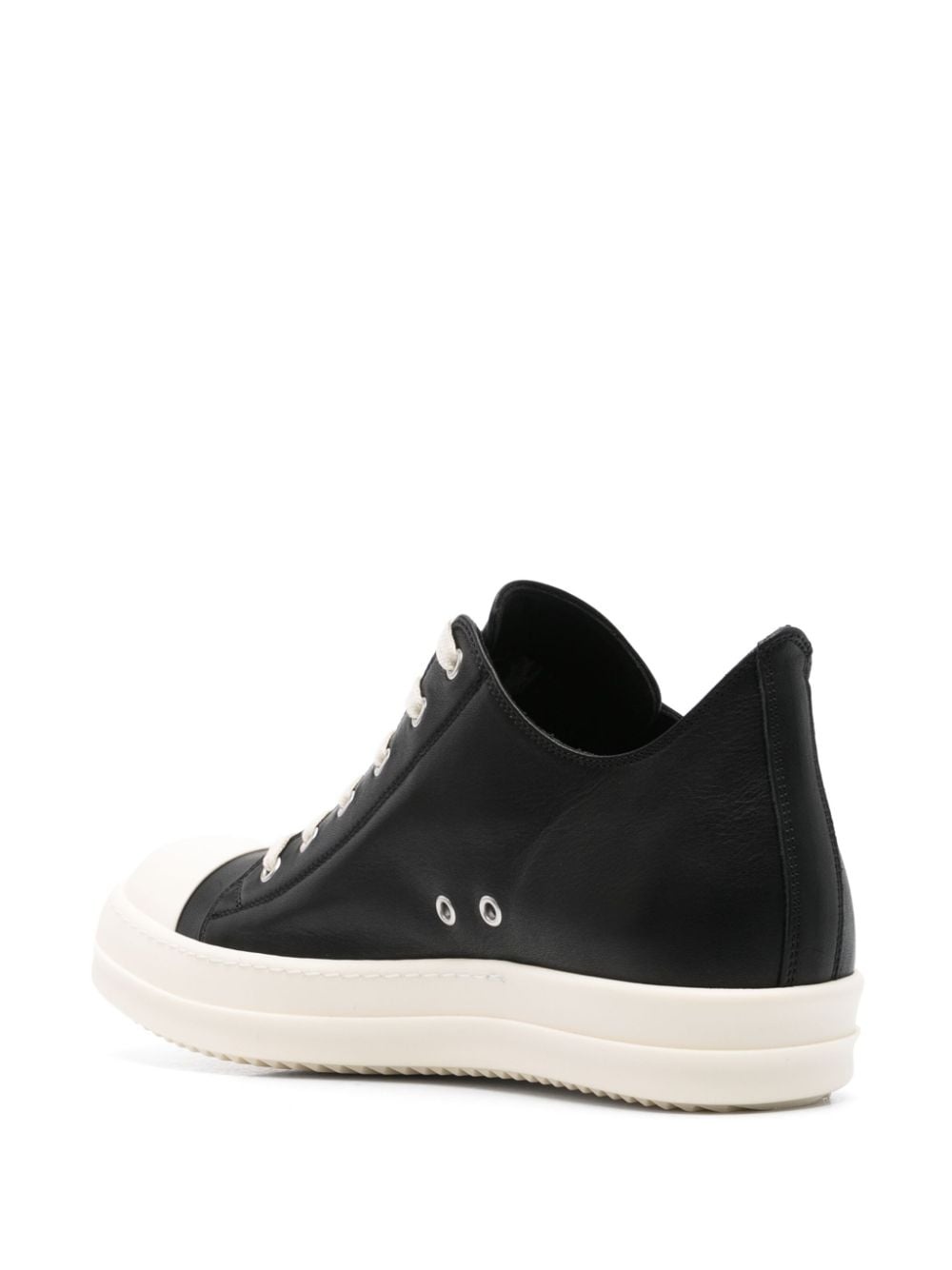 smooth-leather sneakers - 3