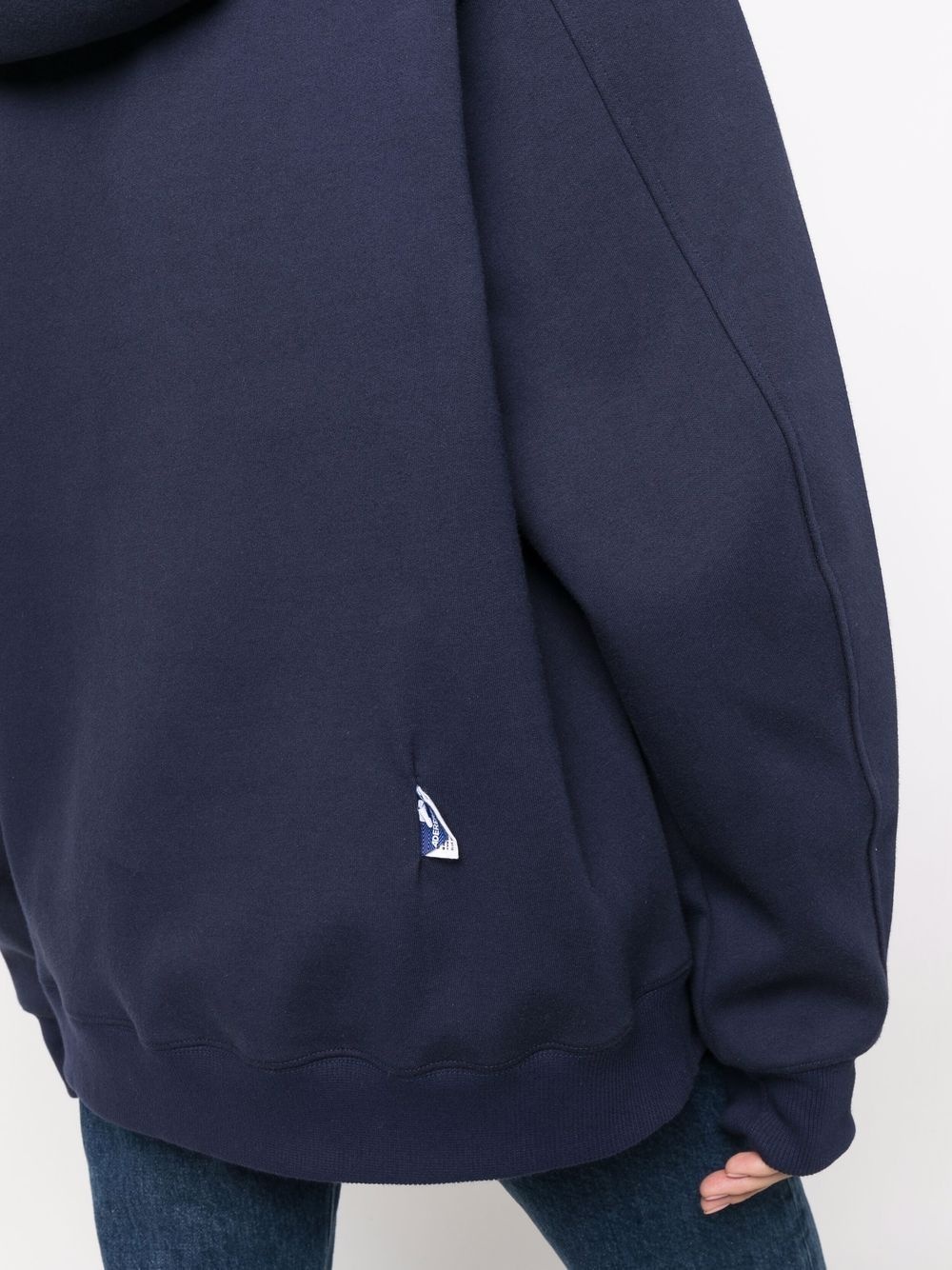 embroidered-logo pullover hoodie - 5