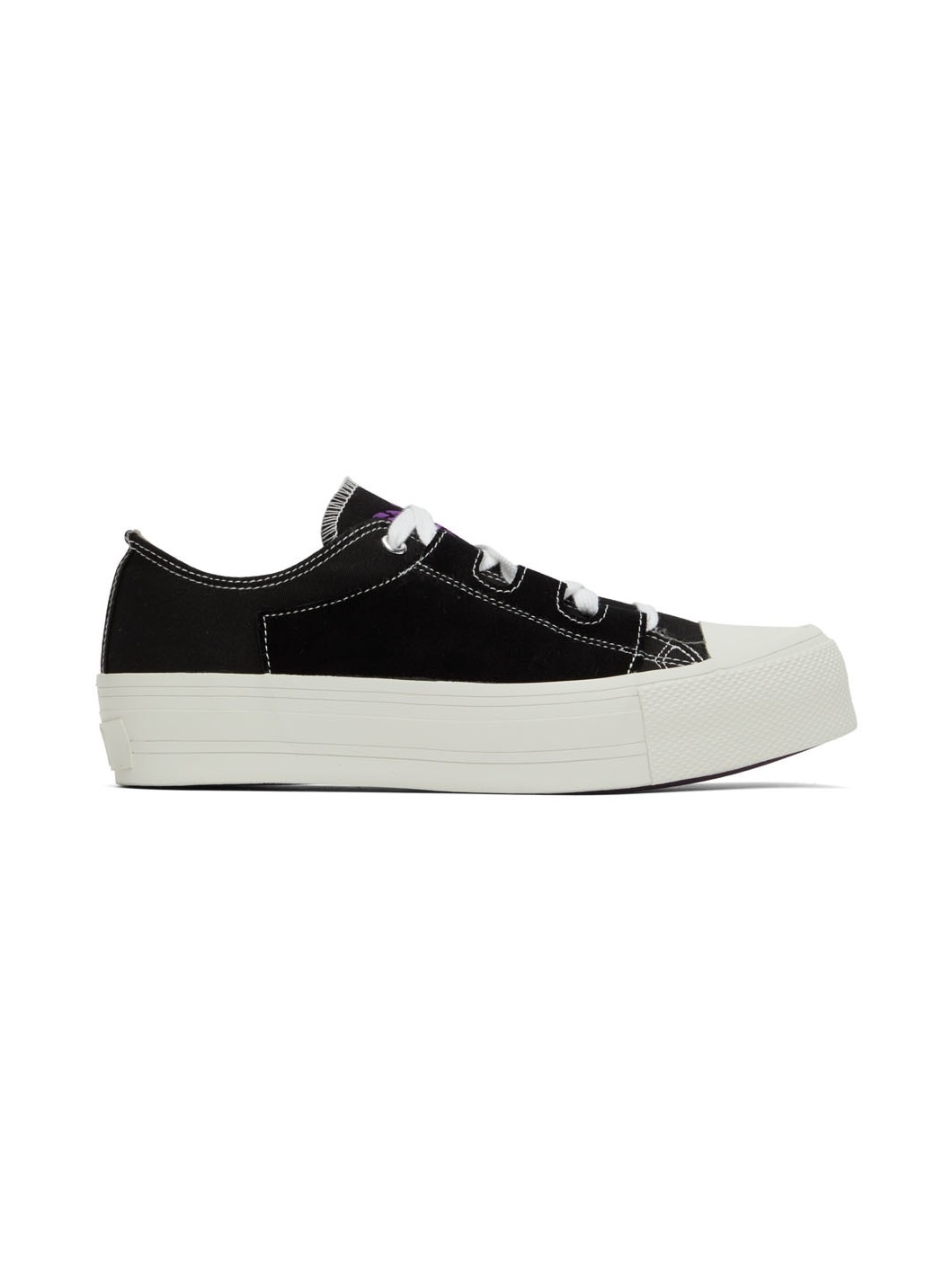 Black Asymmetric Ghillie Sneakers - 1