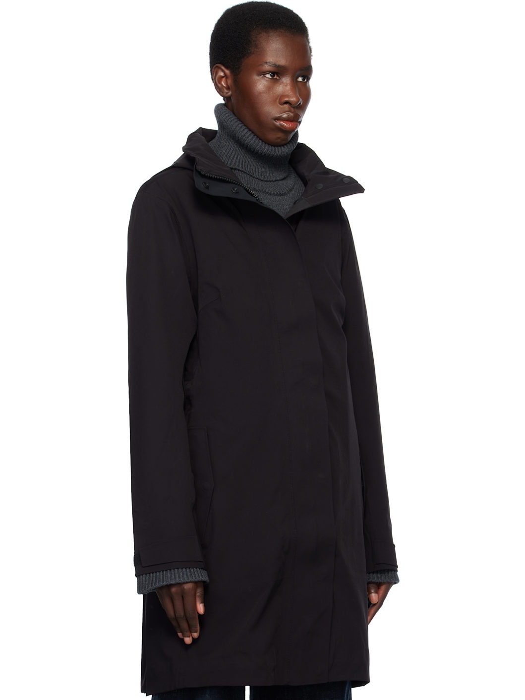Black Cardero Rain Coat - 2