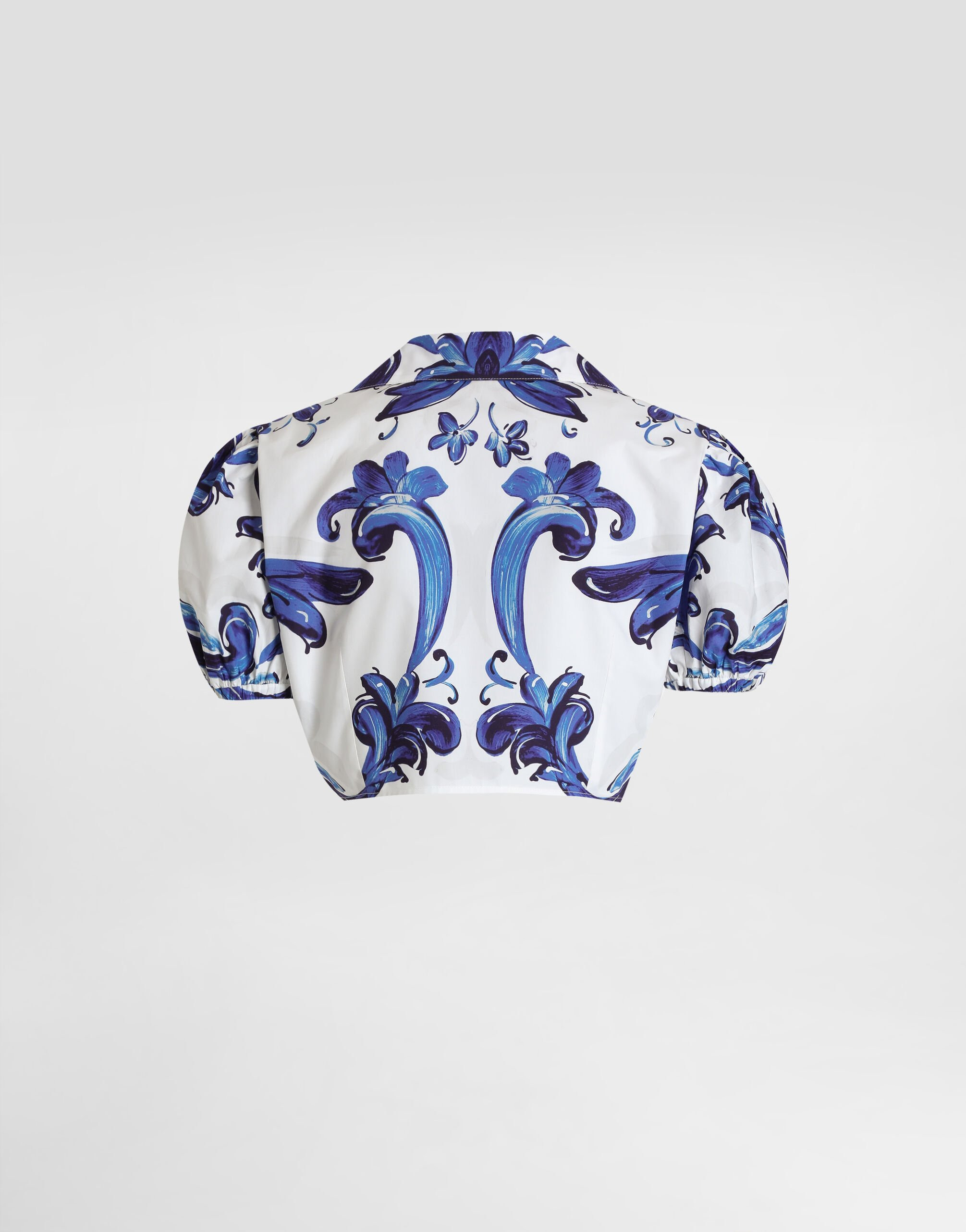 Majolica-print poplin shirt - 2