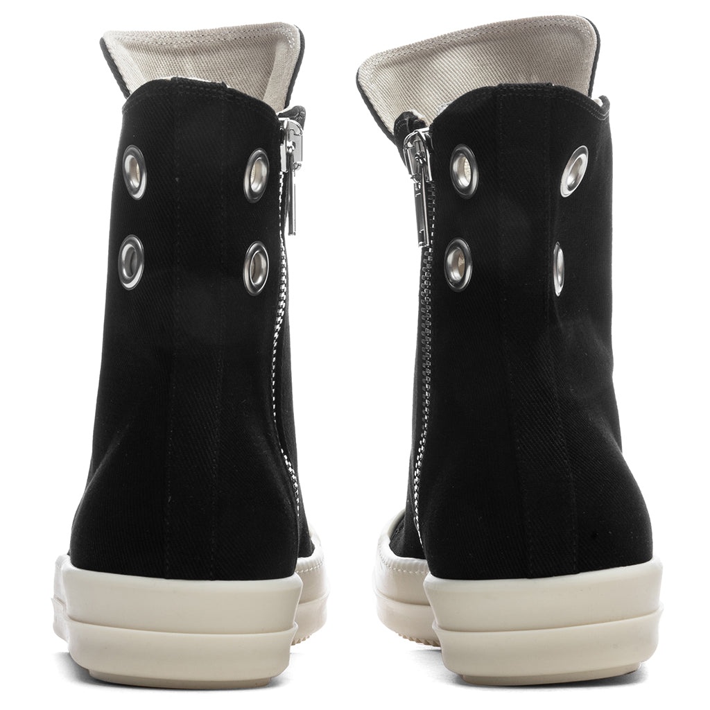 DENIM SNEAKS - BLACK/MILK - 4