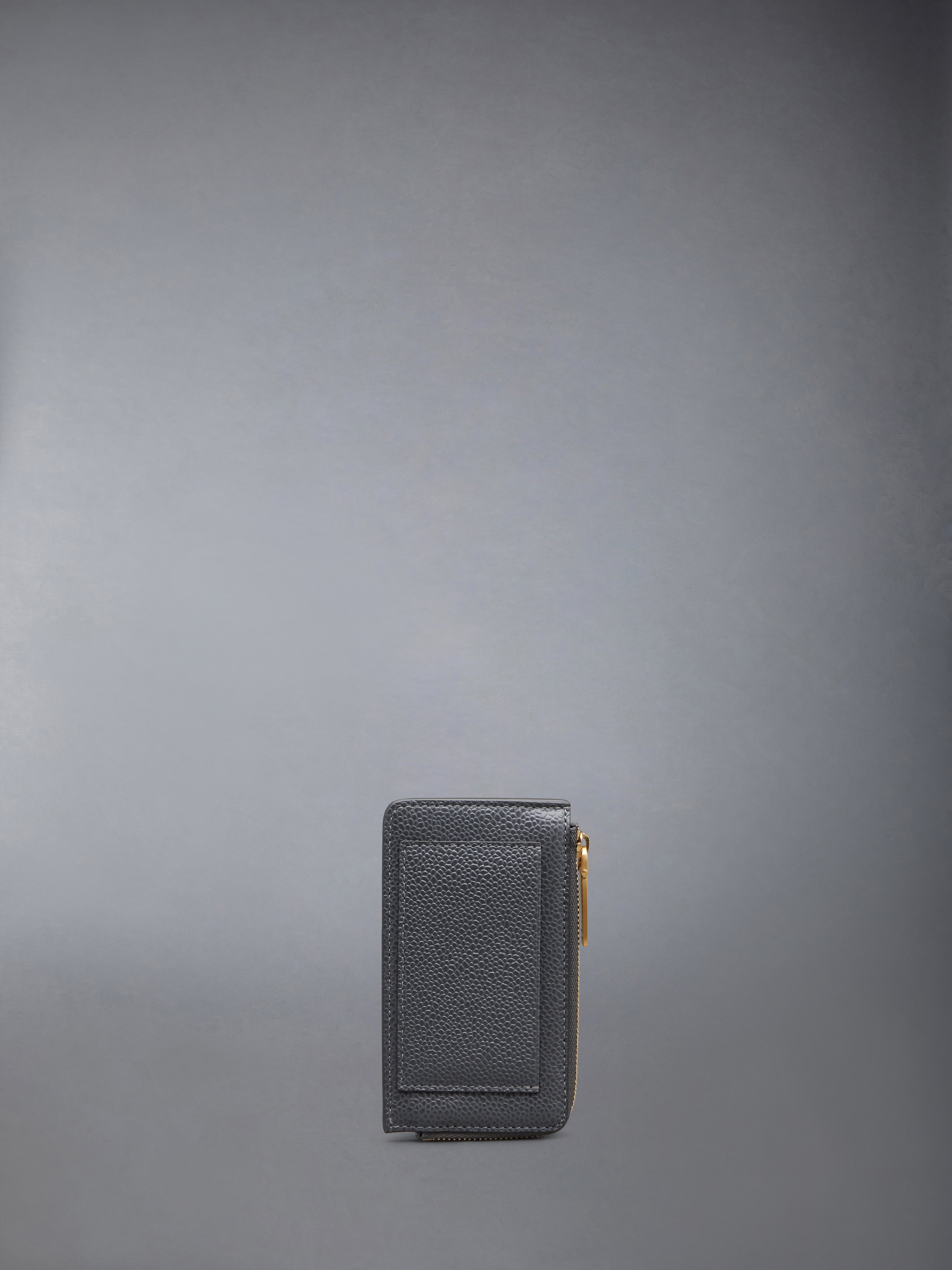 PEBBLE GRAIN HALF ZIP WALLET - 2