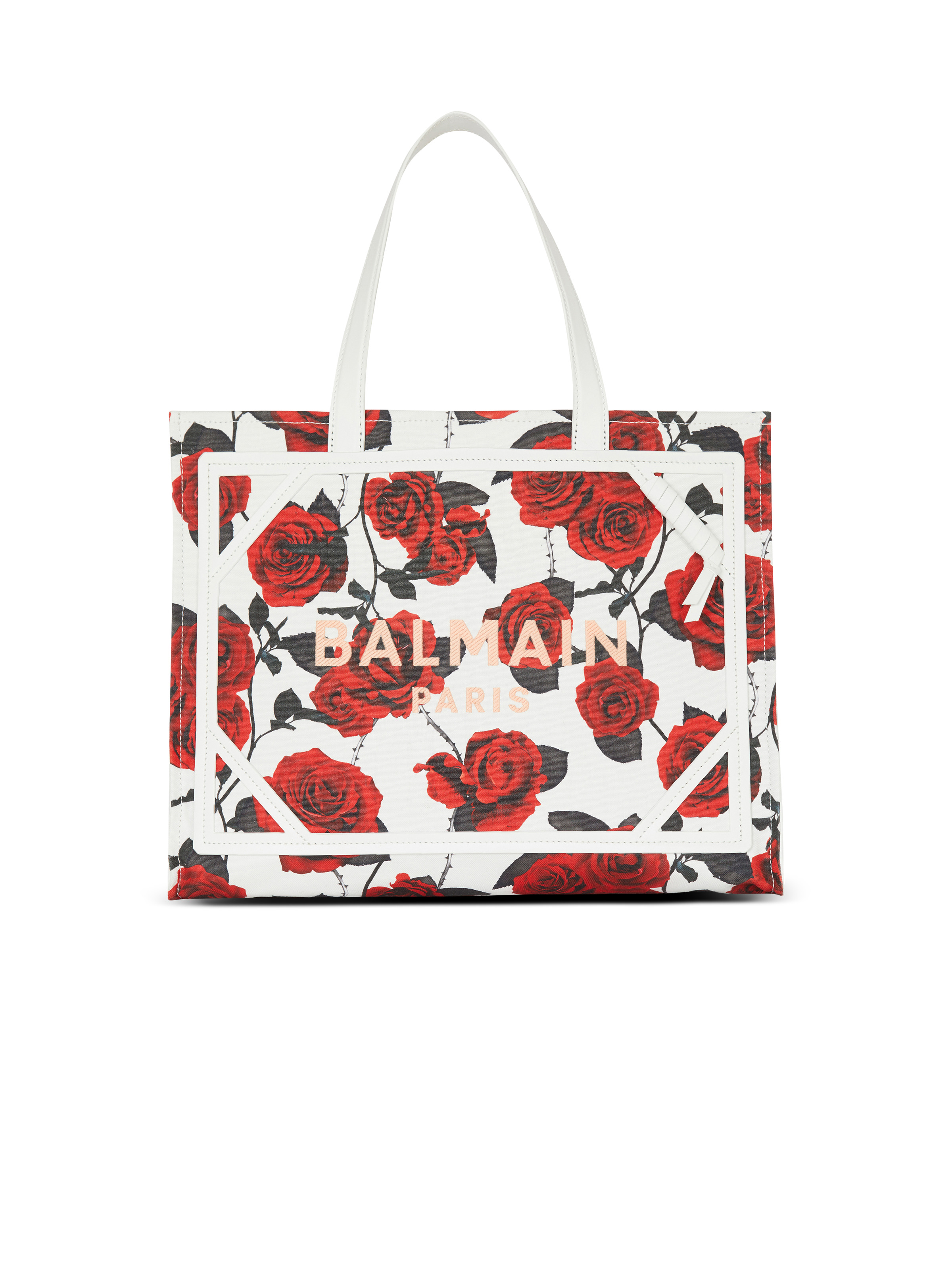 B-Army Medium canvas tote bag with a Roses print - 1