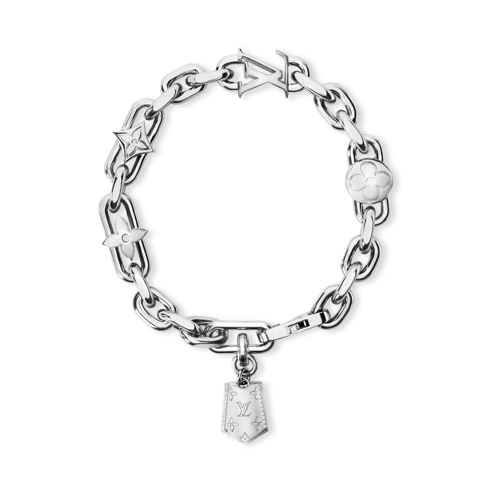 LV Monogram Lovers Chain Bracelet - 1