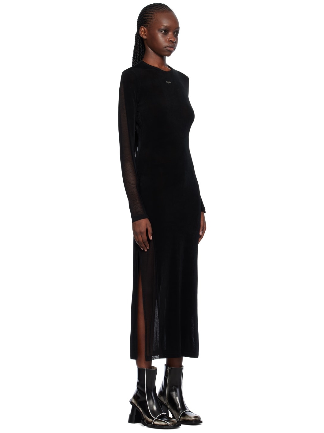 Black Ribbon Maxi Dress - 2