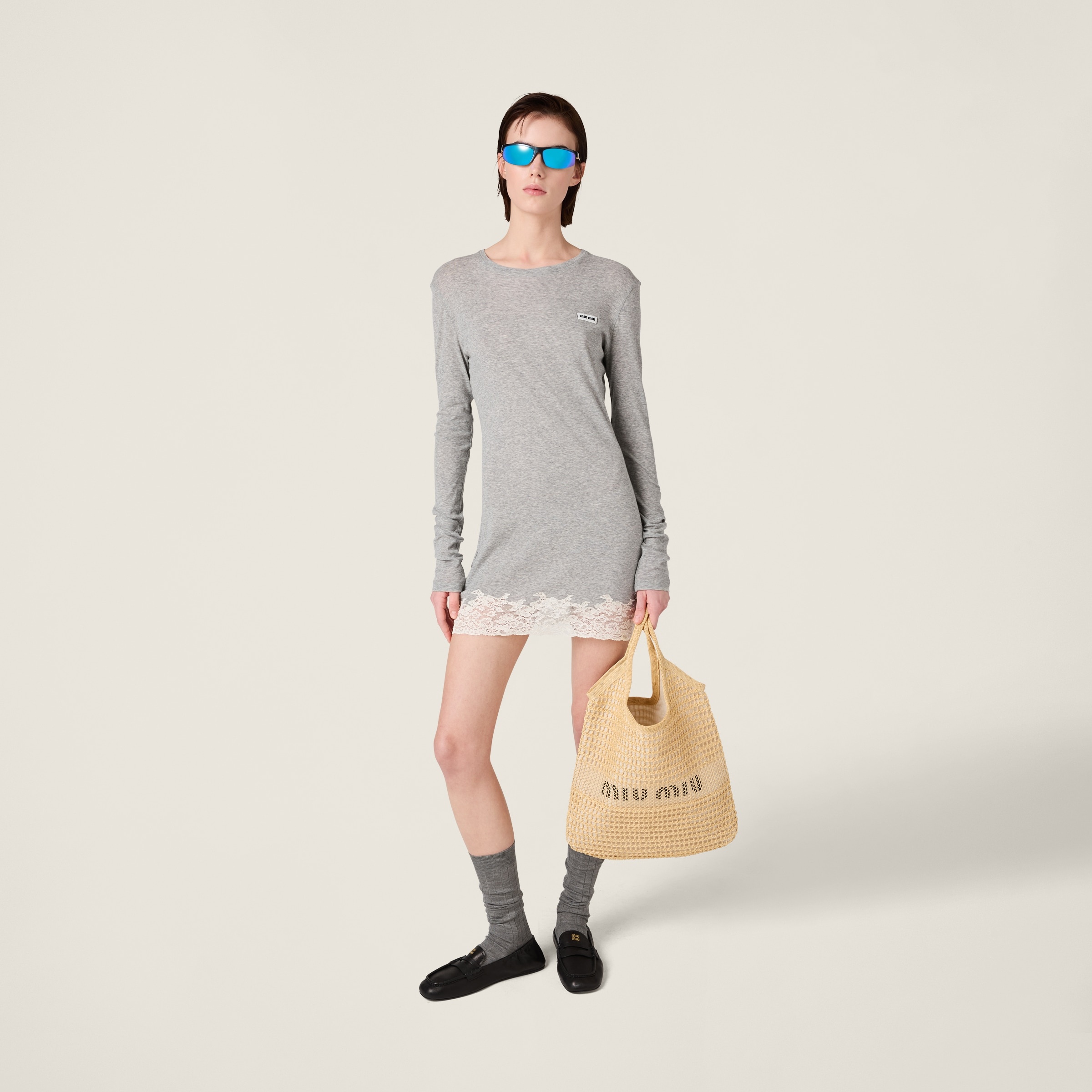 IVY raffia-effect and linen bag - 5