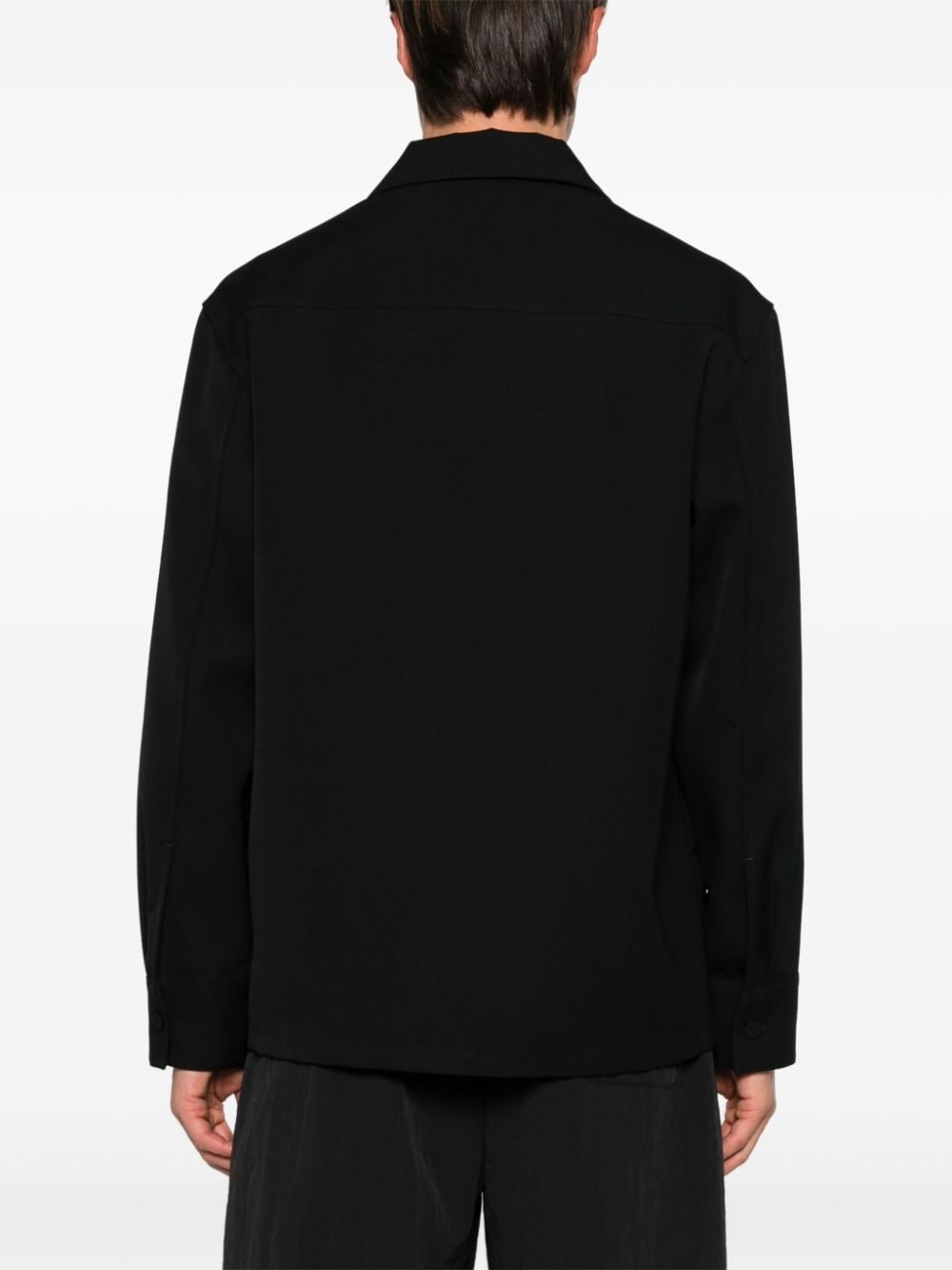 wool gabardine shirt - 4