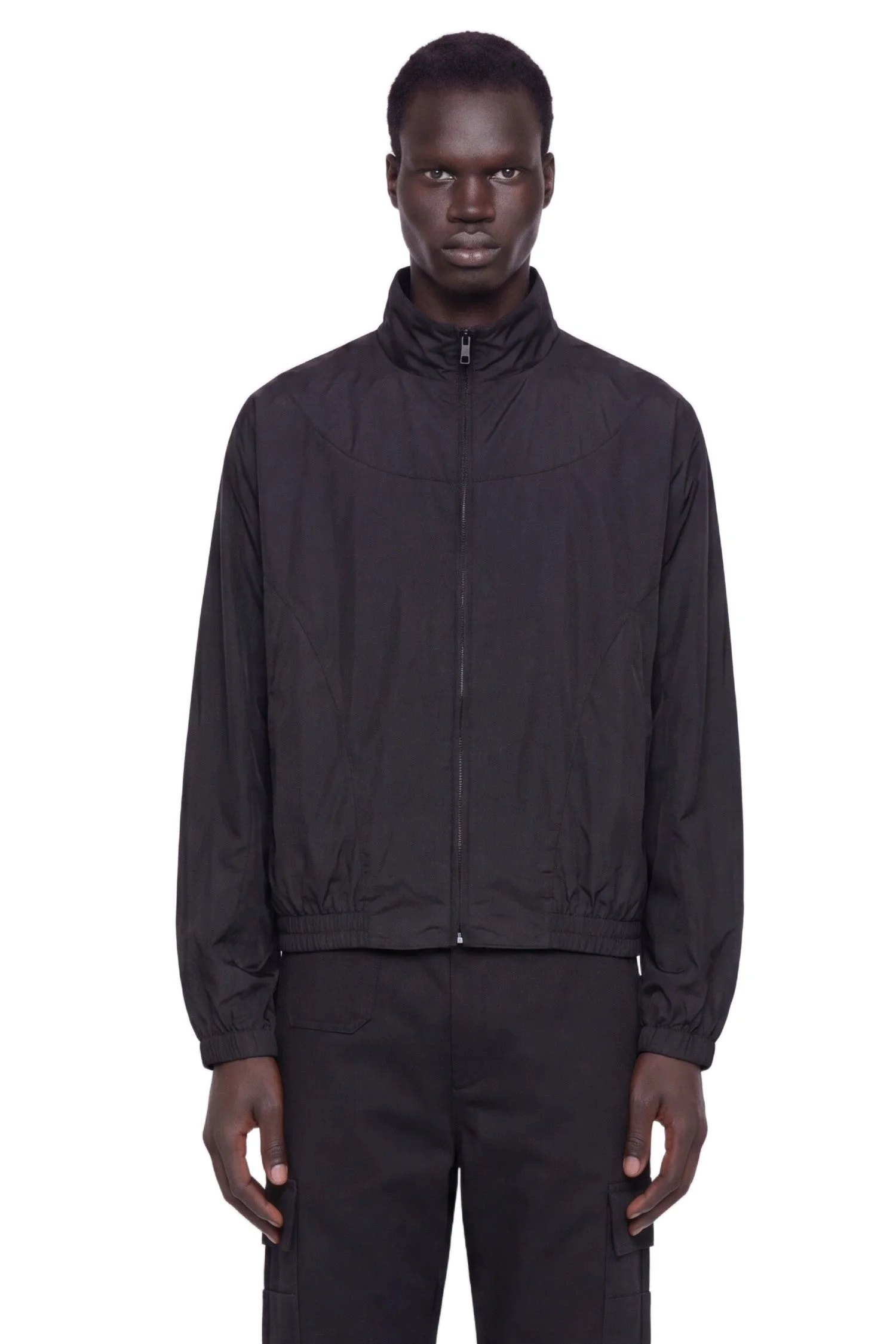 Mix Material Cut Outs Blouson - 1