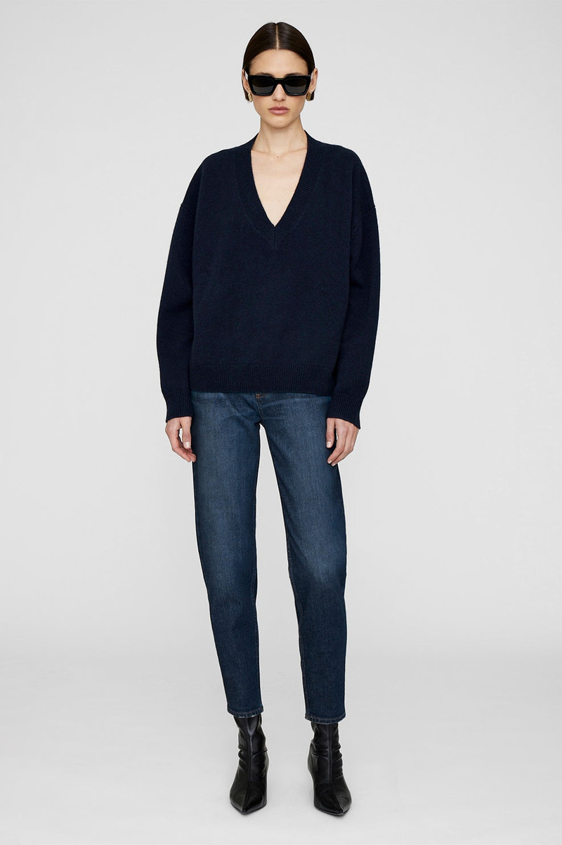 ANINE BING Lee Sweater - Deep Navy outlook