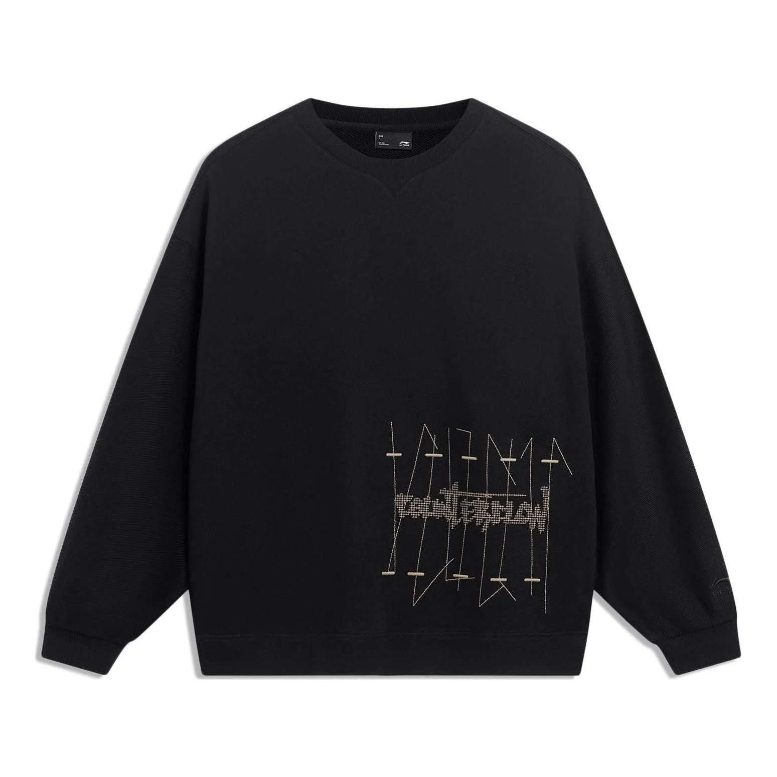 Li-Ning Counterflow Graphic Sweatshirt 'Black' AWDT571-1 - 1