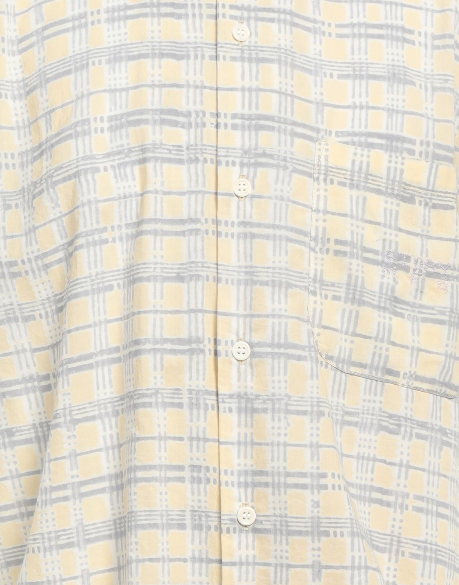 Light yellow Men's Checked Shirt - 4