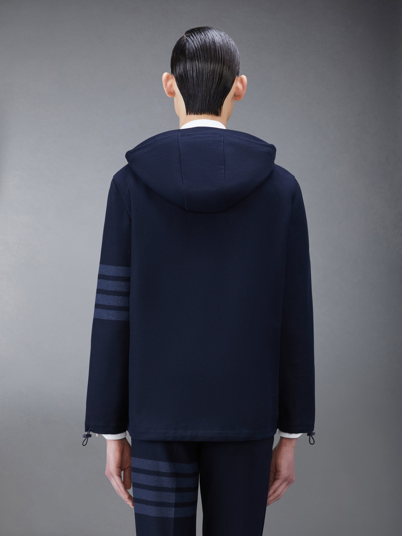 Thom Browne Navy Double Face Tech Twill 4-Bar Sport Coat outlook