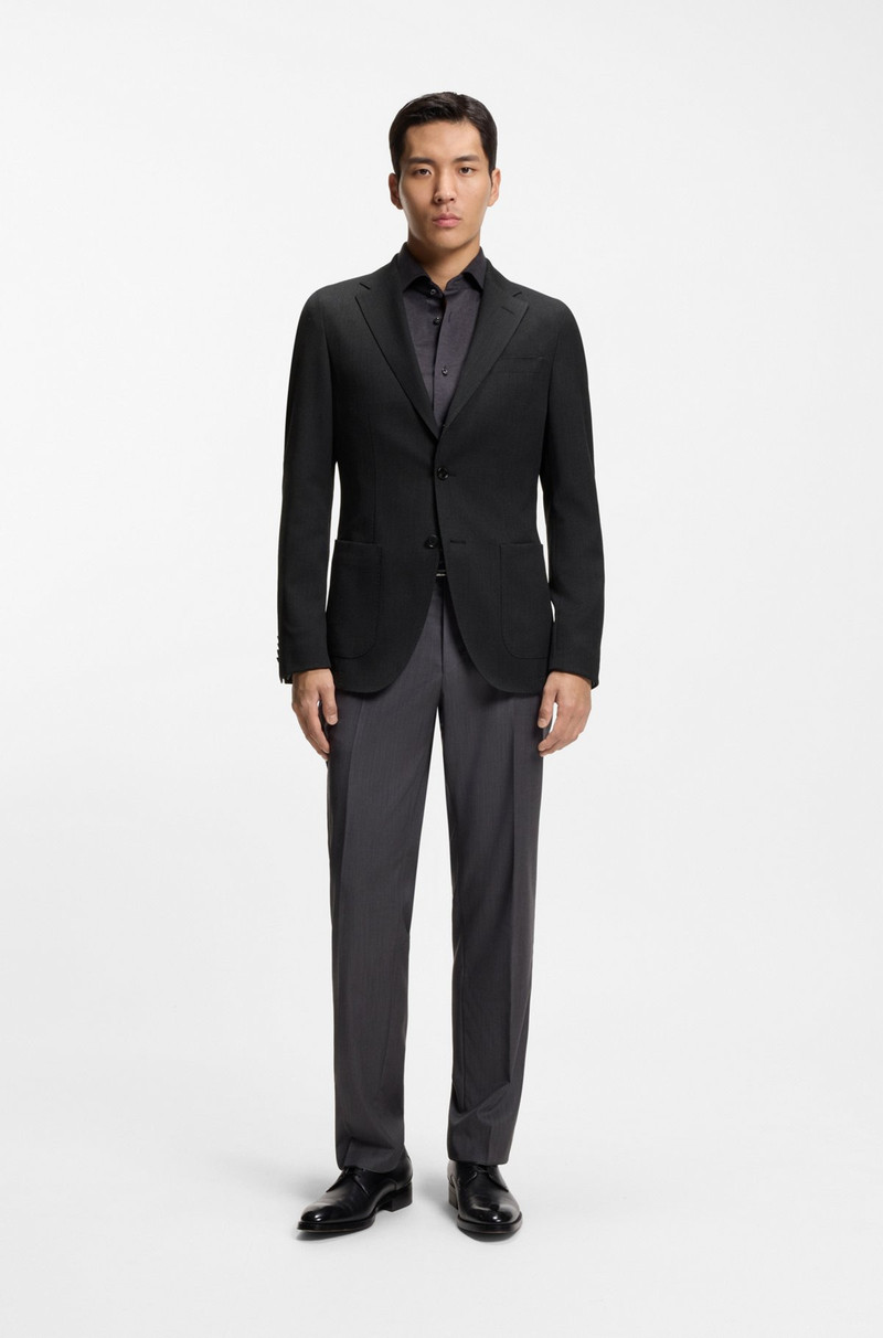 BOSS SLIM-FIT JACKET IN VIRGIN WOOL AND SILK outlook