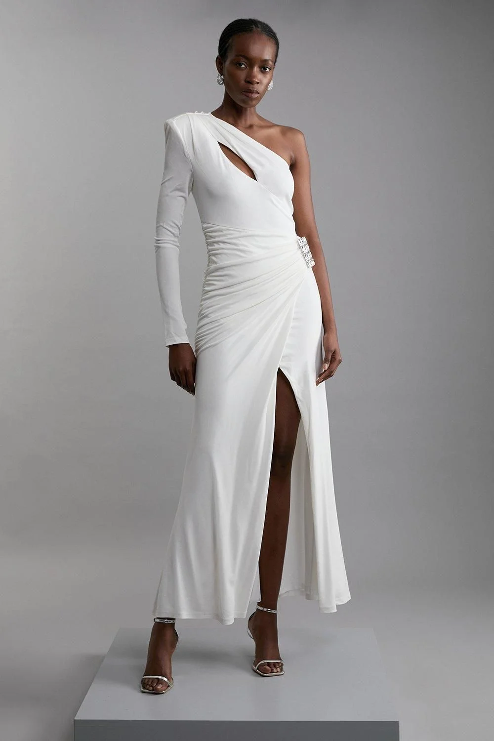 Premium Viscose Jersey Hardware Maxi Dress - 1
