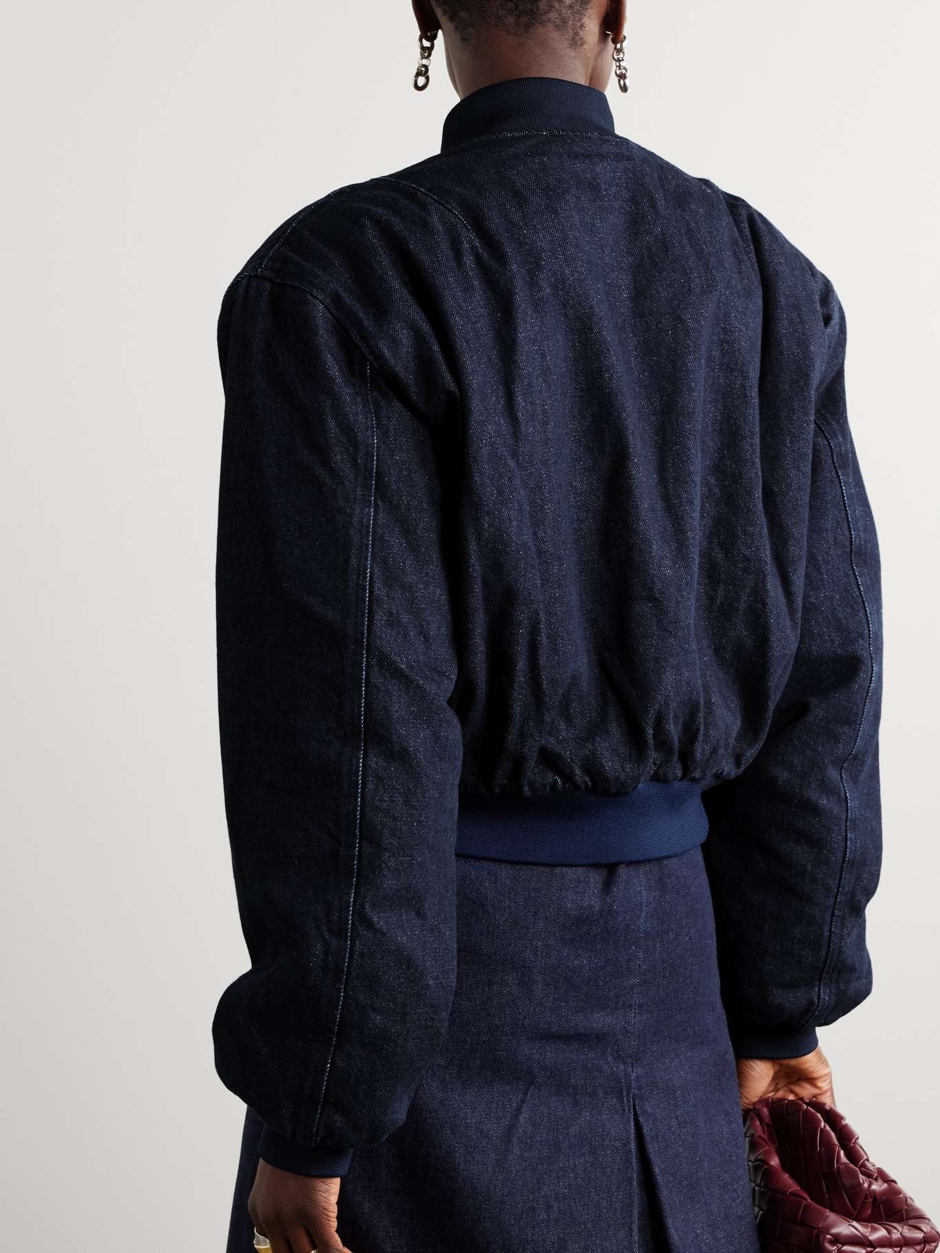 Micky padded denim bomber - 3