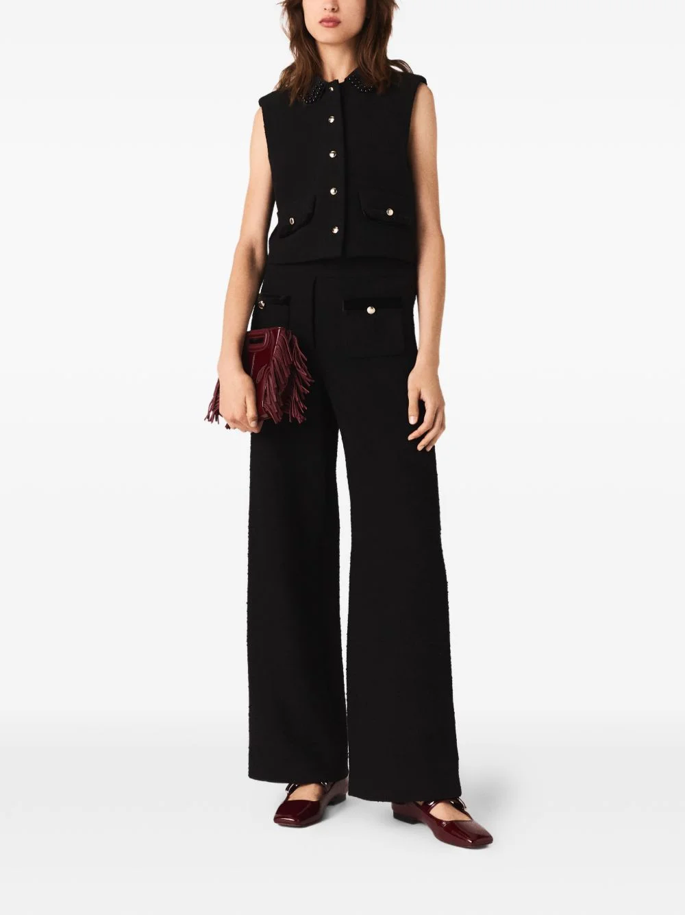 buttoned-pocket trousers - 1