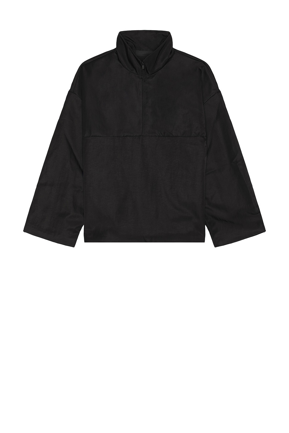 Textured Nylon Halfzip Pullover - 1