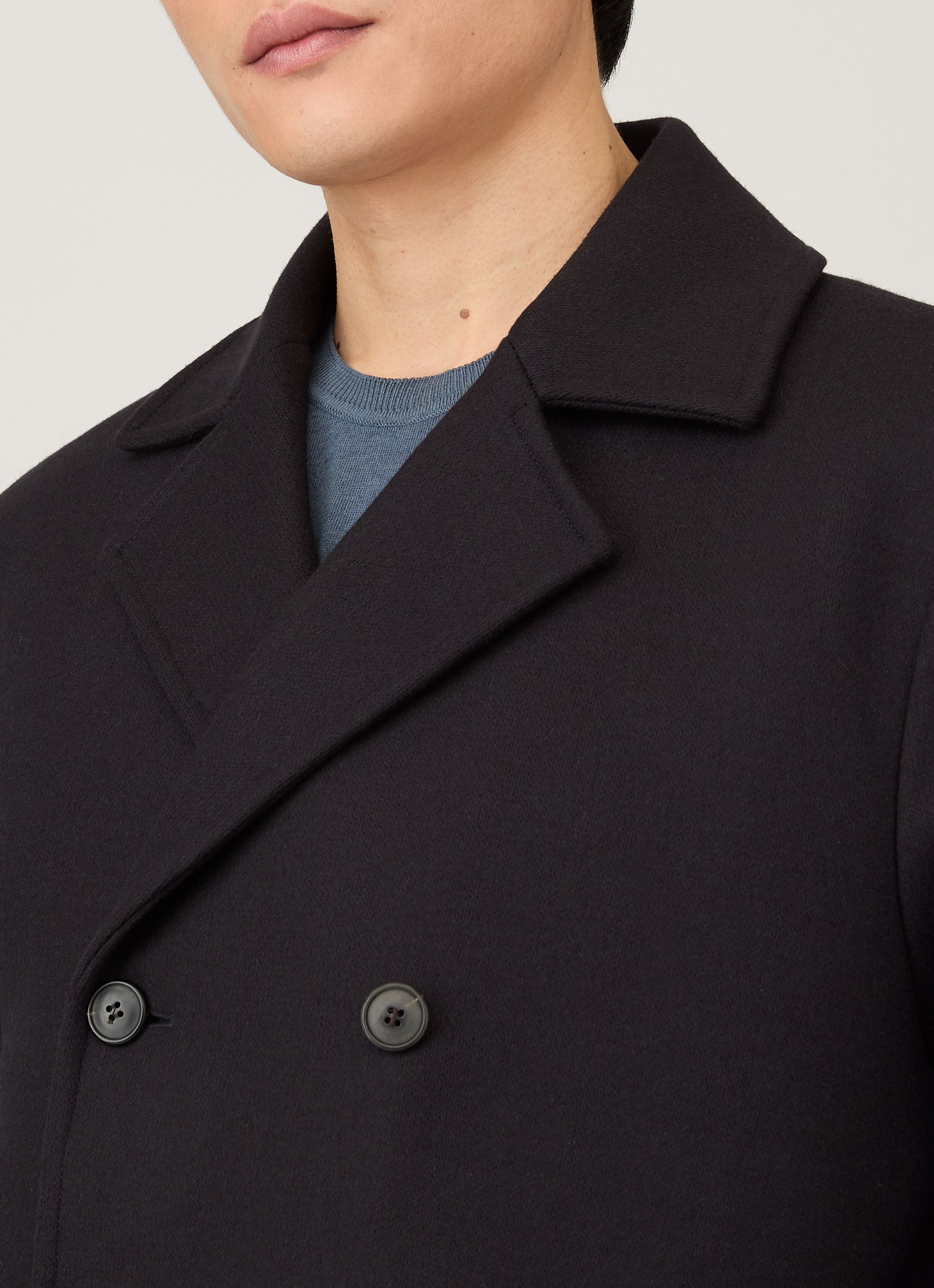 Boiled Wool Pea Coat - 6