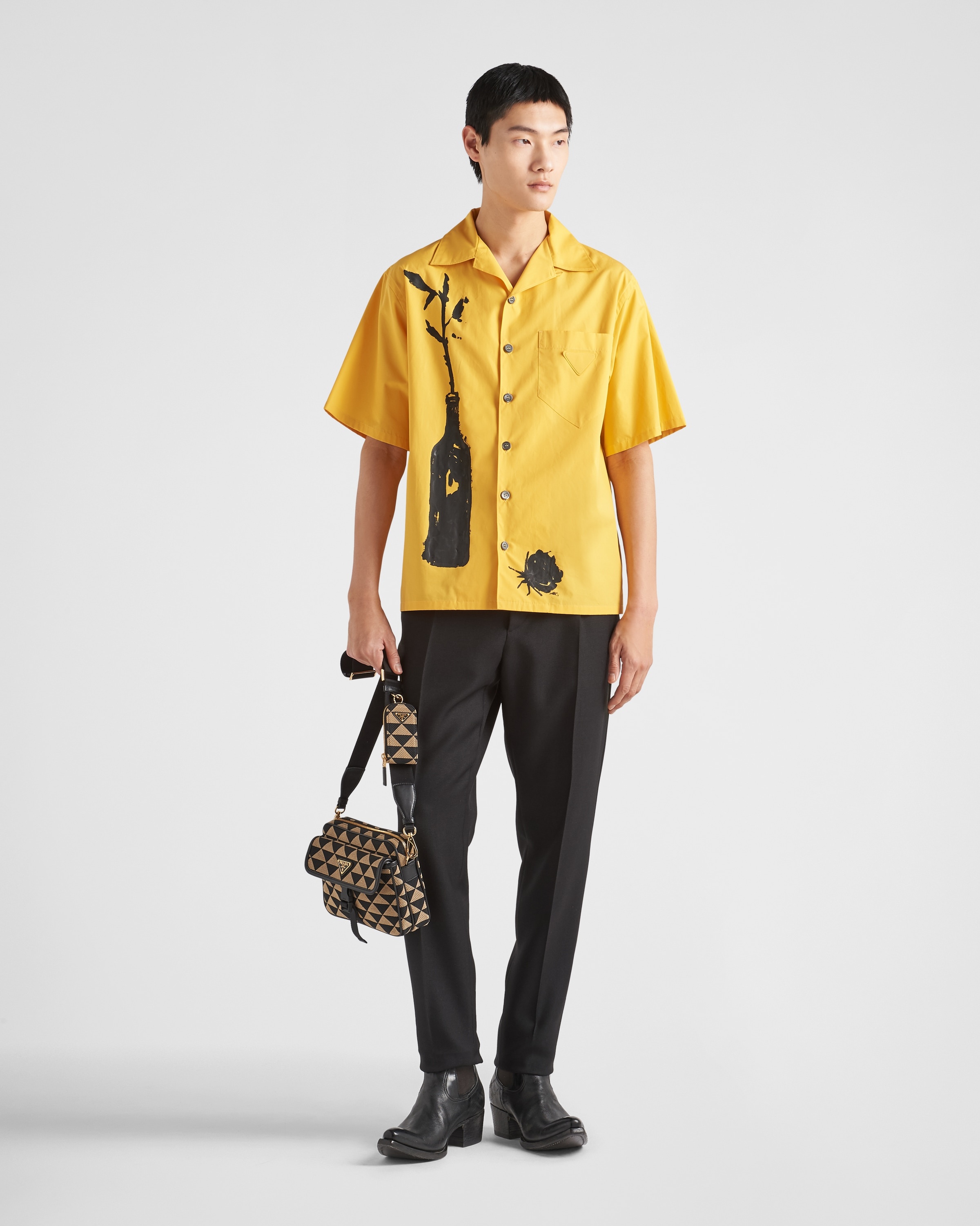 Prada Symbole embroidered fabric bag - 2
