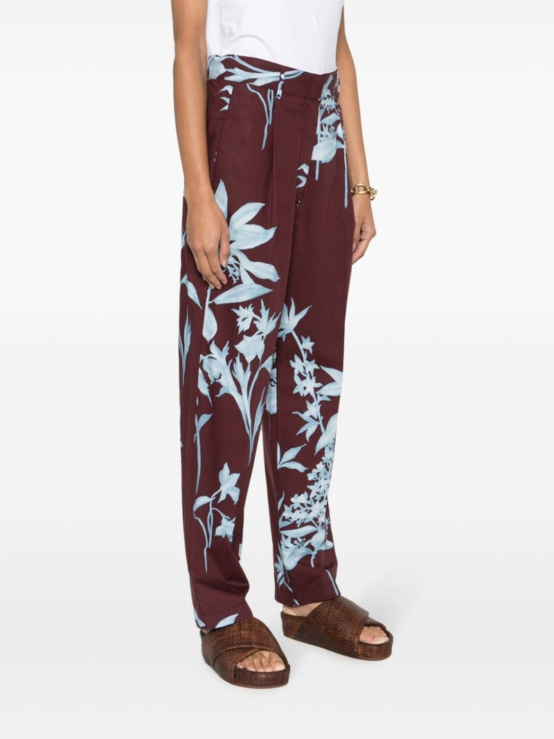 floral-pattern cotton straight-leg trousers 3