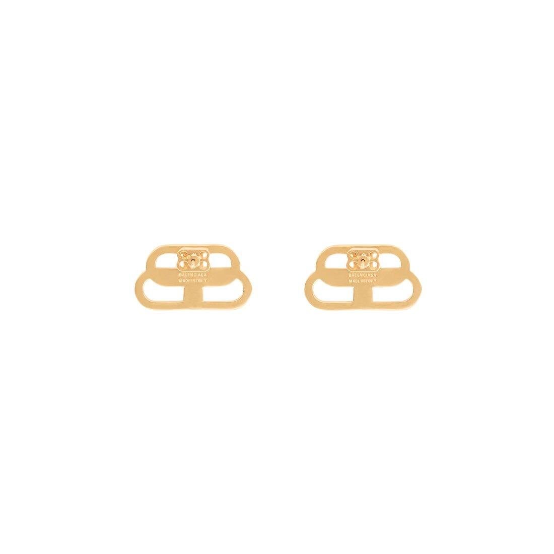 Women's Bb Small Stud Earrings in Gold - 2