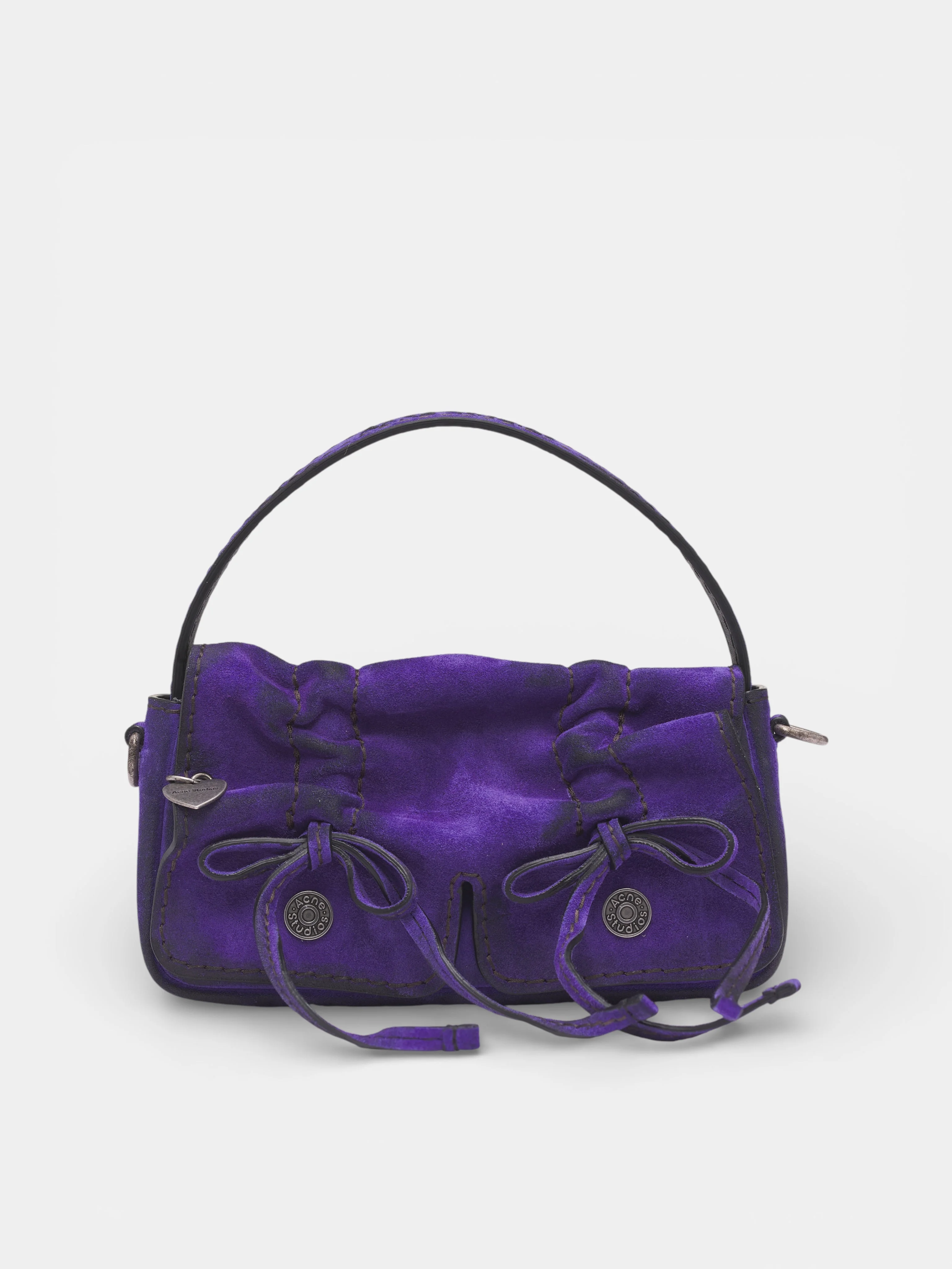 Violet Multipocket Suede Micro Bag - 1