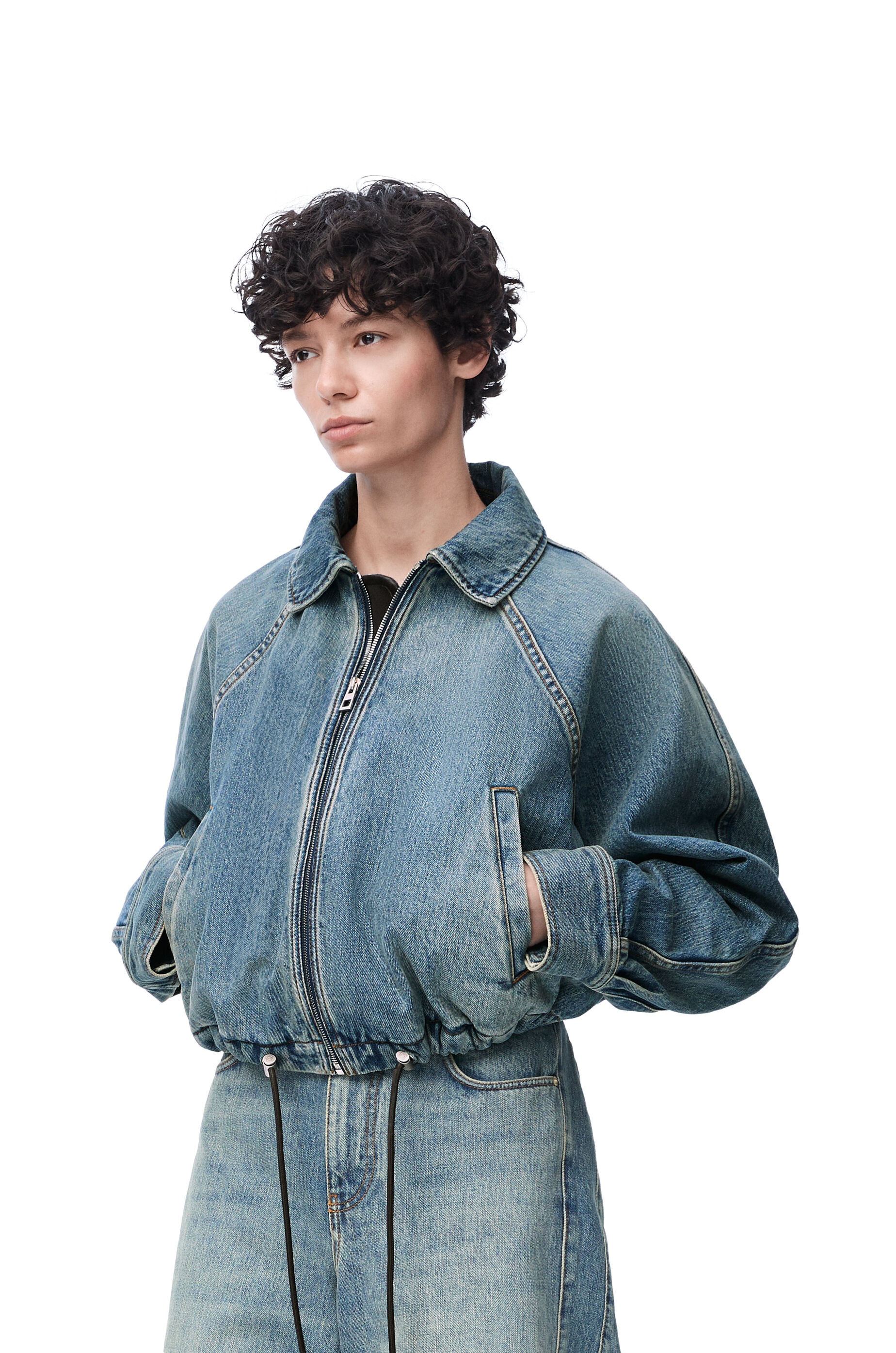 Balloon jacket in denim - 3