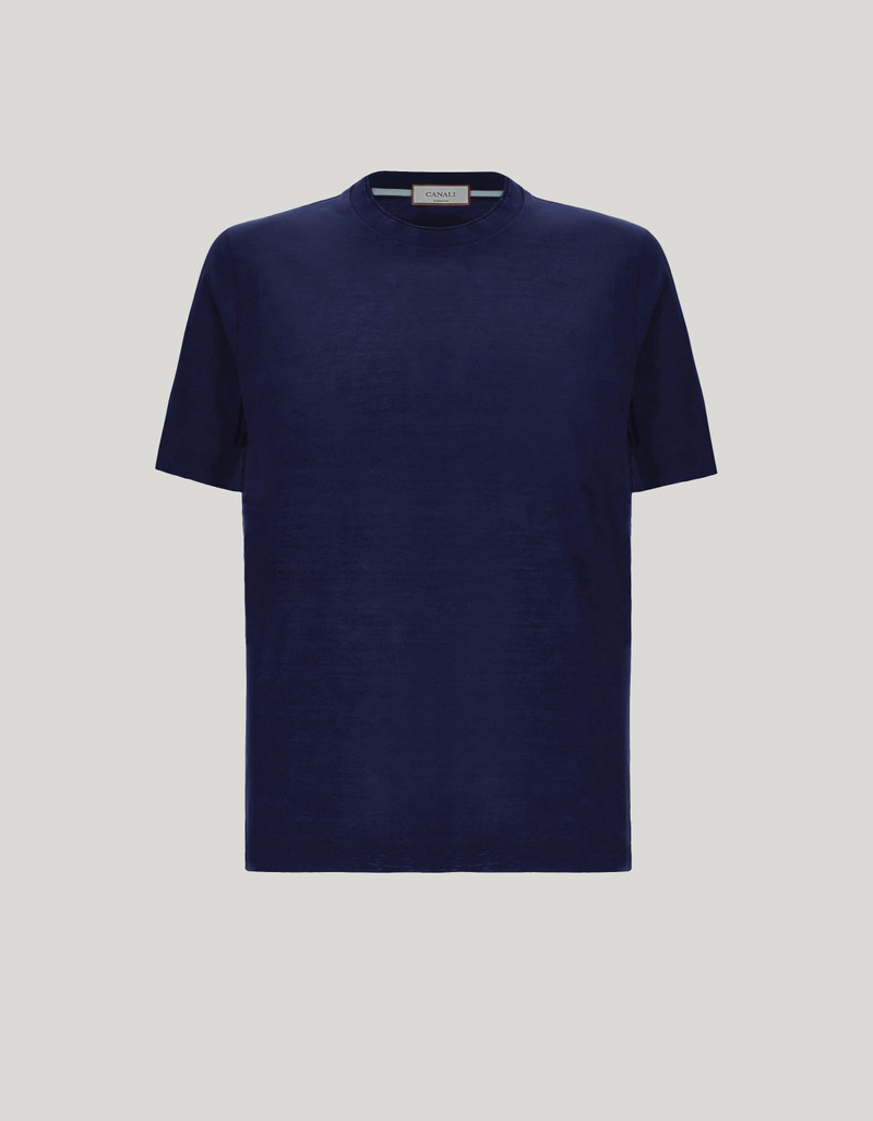 DARK NAVY COTTON T-SHIRT 1