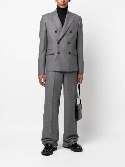 AMIRI straight-leg marl-knit trousers outlook