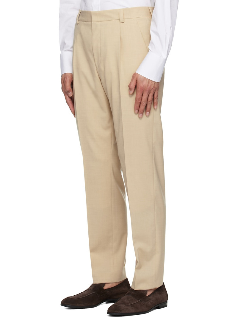 HUGO Beige Single-Breasted Suit outlook