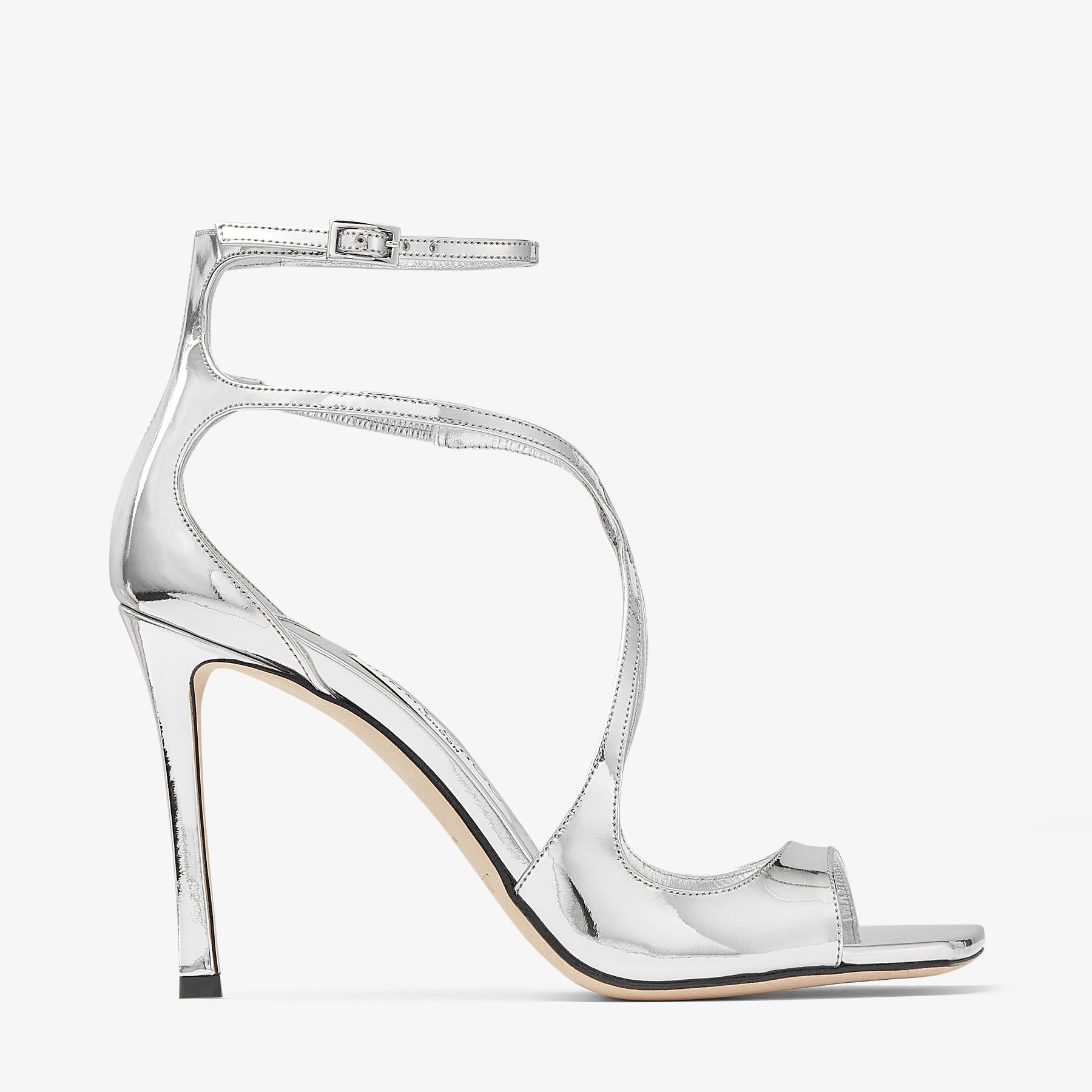 Azia 95
Silver Liquid Metal Leather Sandals - 1