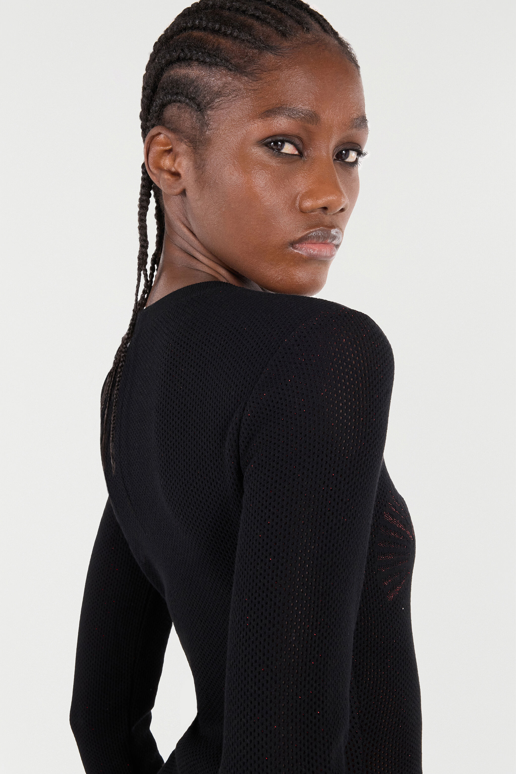 Micro-Openwork Sweater With Dragon - 5