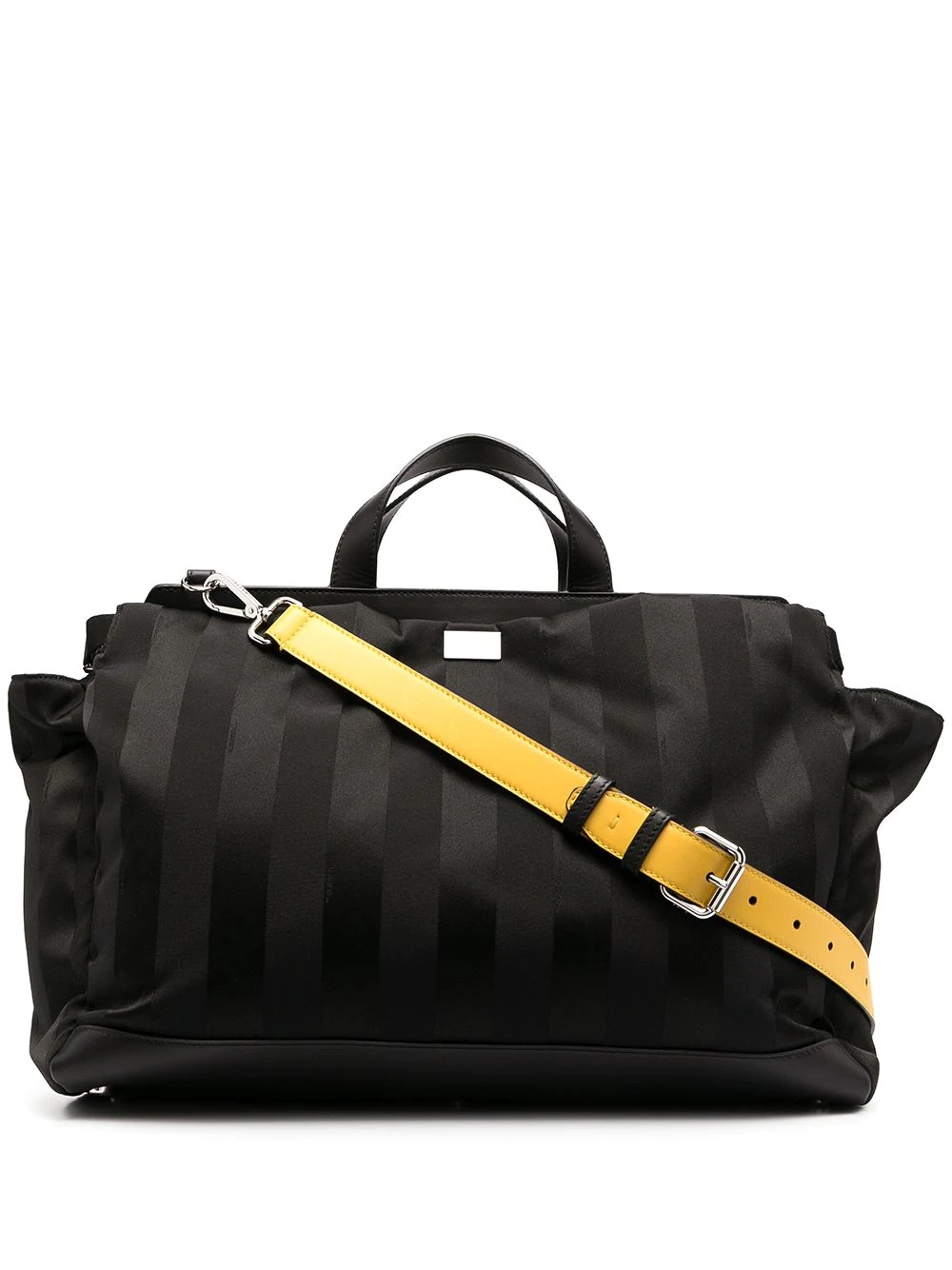 striped holdall bag - 1