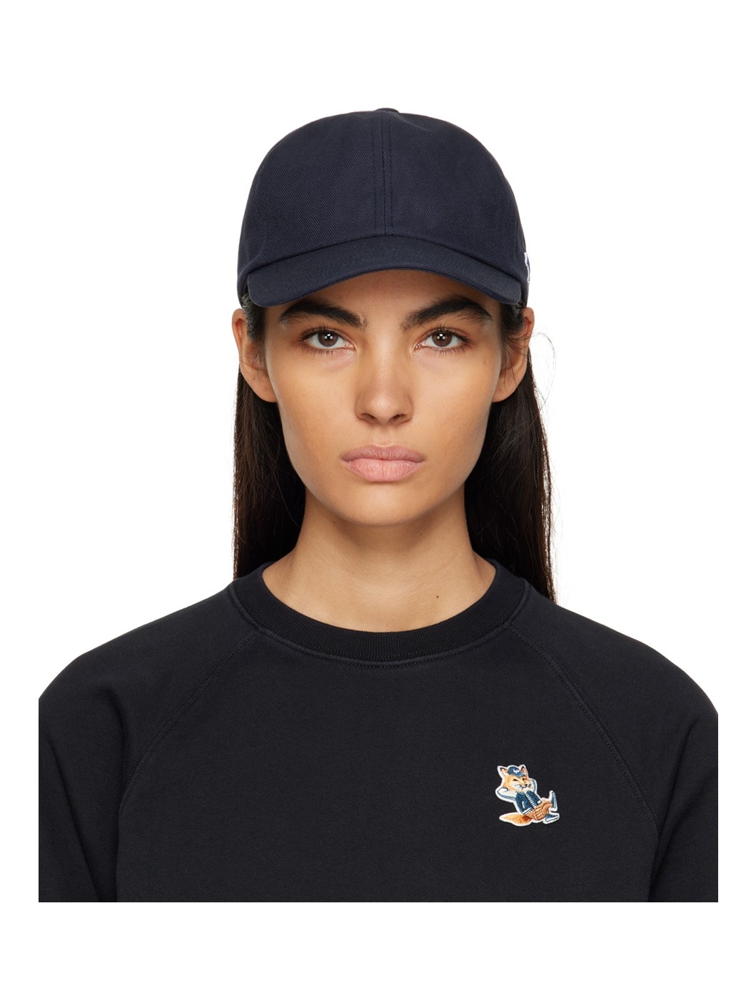 Navy Tricolor Fox Cap - 1