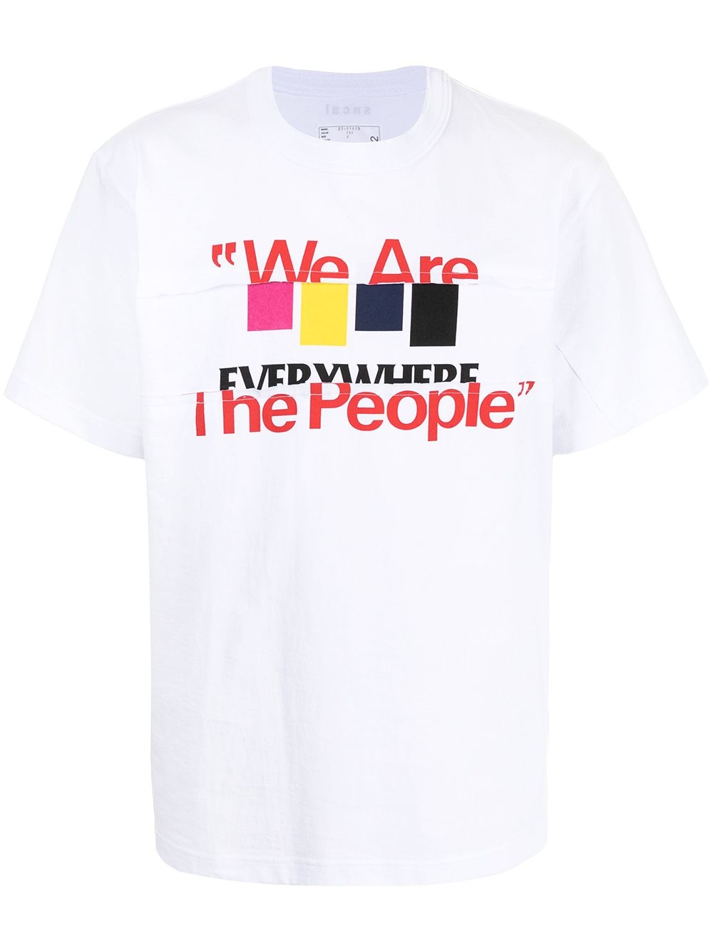 slogan-print cotton T-shirt - 1