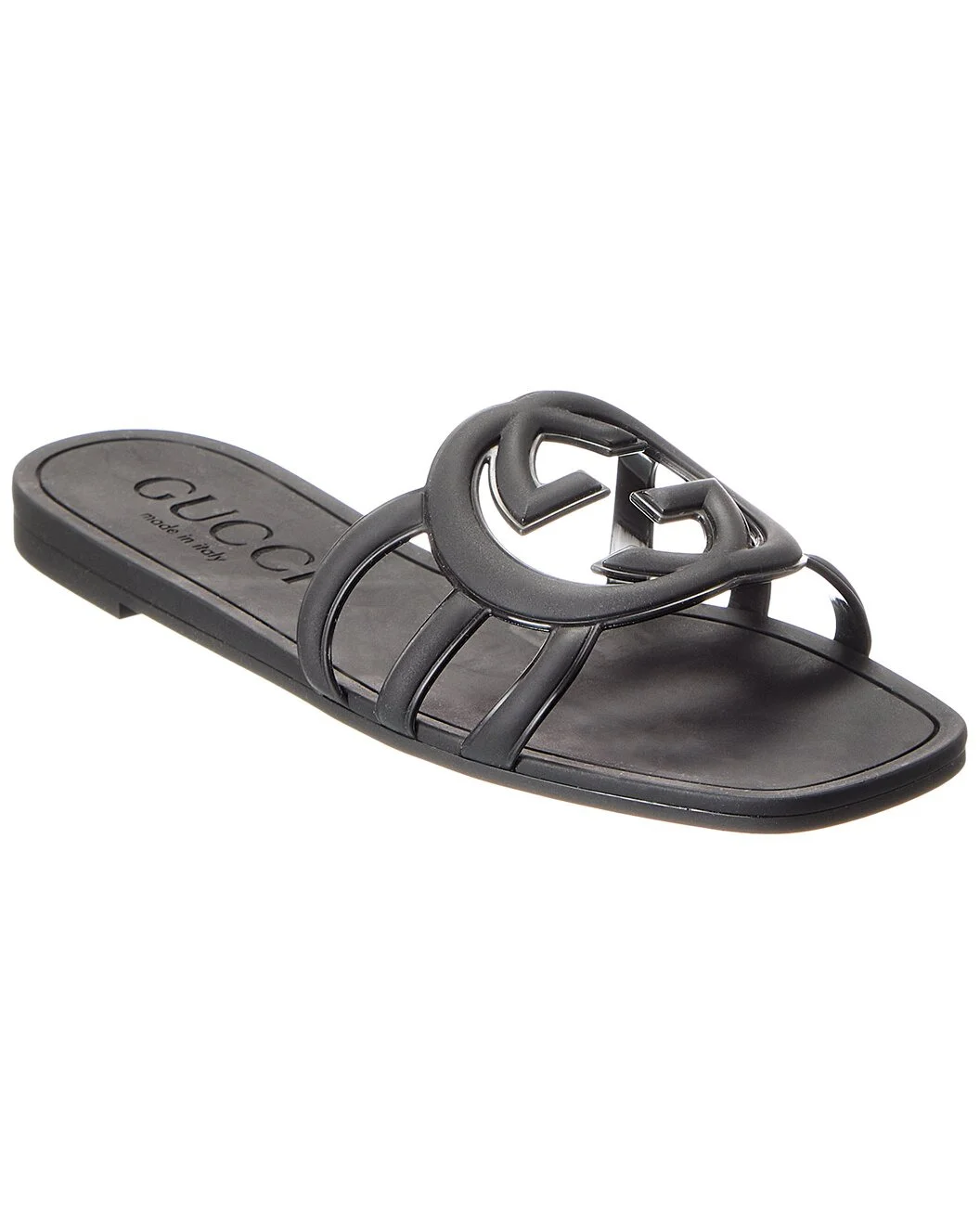 Gucci Interlocking G Rubber Sandal - 1