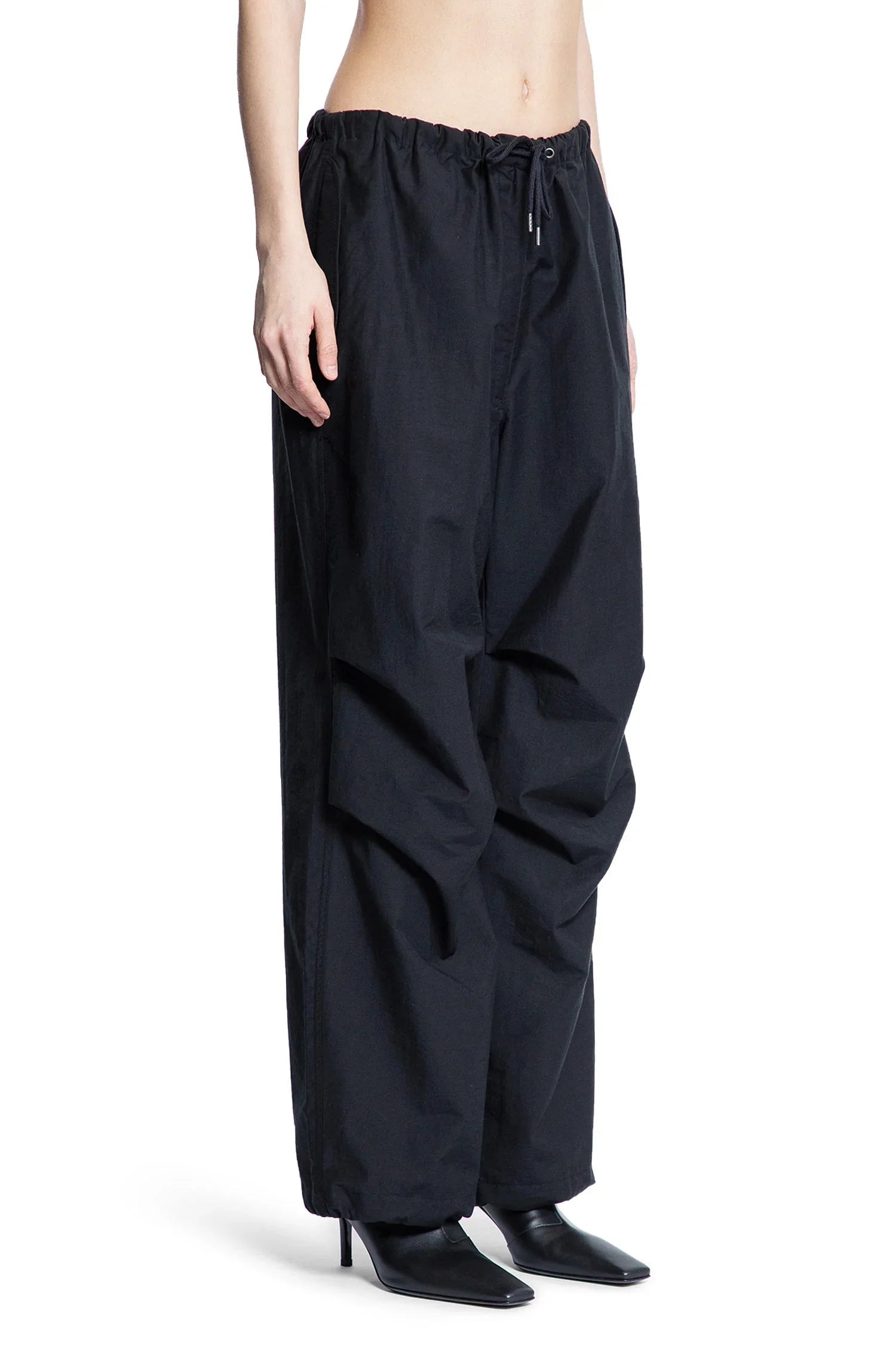 Crinkled-Cotton-Nylon-Baggy-Trousers - 2
