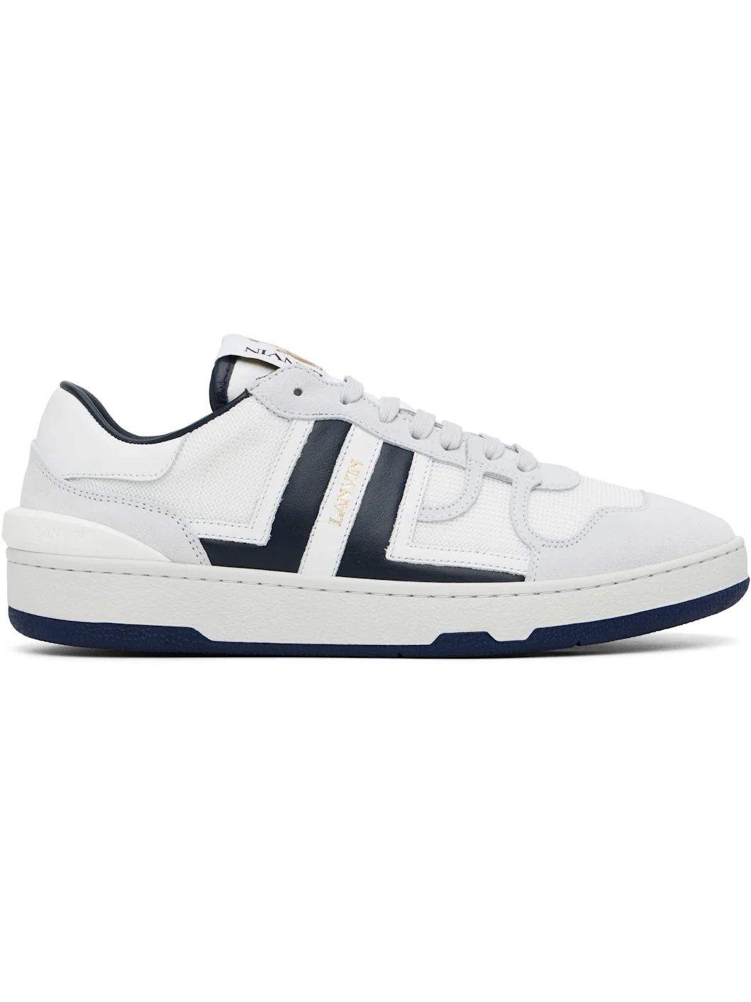 Gray & White Clay Mesh Sneakers - 1