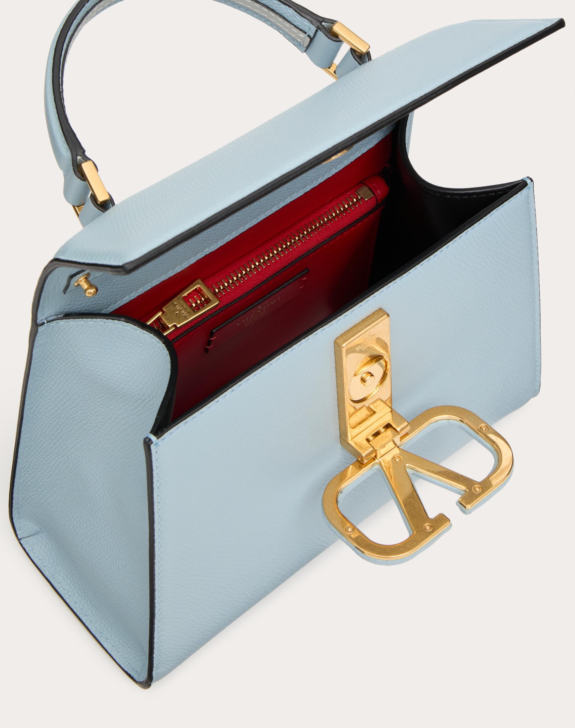 SMALL VSLING GRAINY CALFSKIN HANDBAG - 6