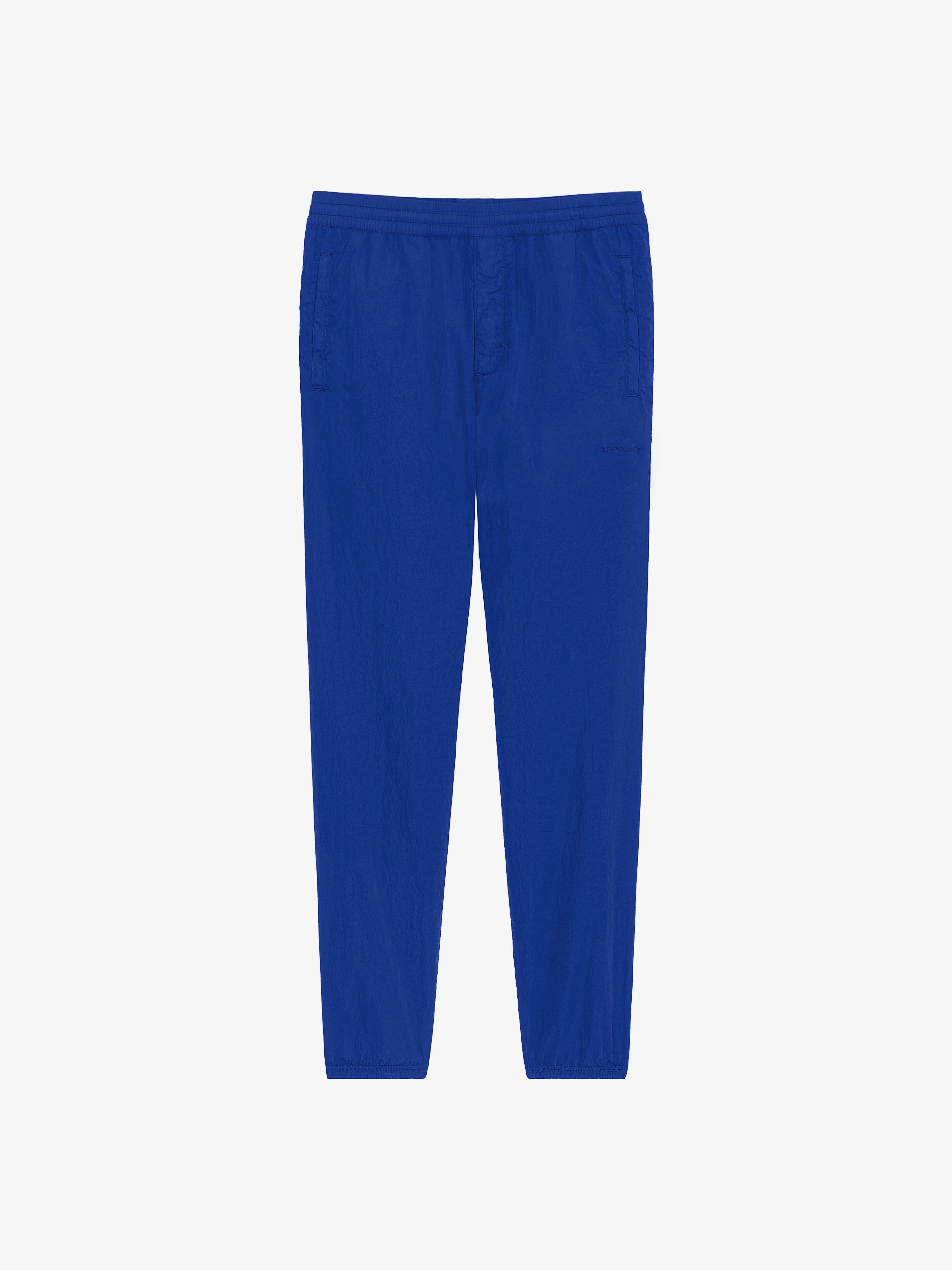 SLIM-FIT JOGGER PANTS IN EMBROIDERED NYLON - 1