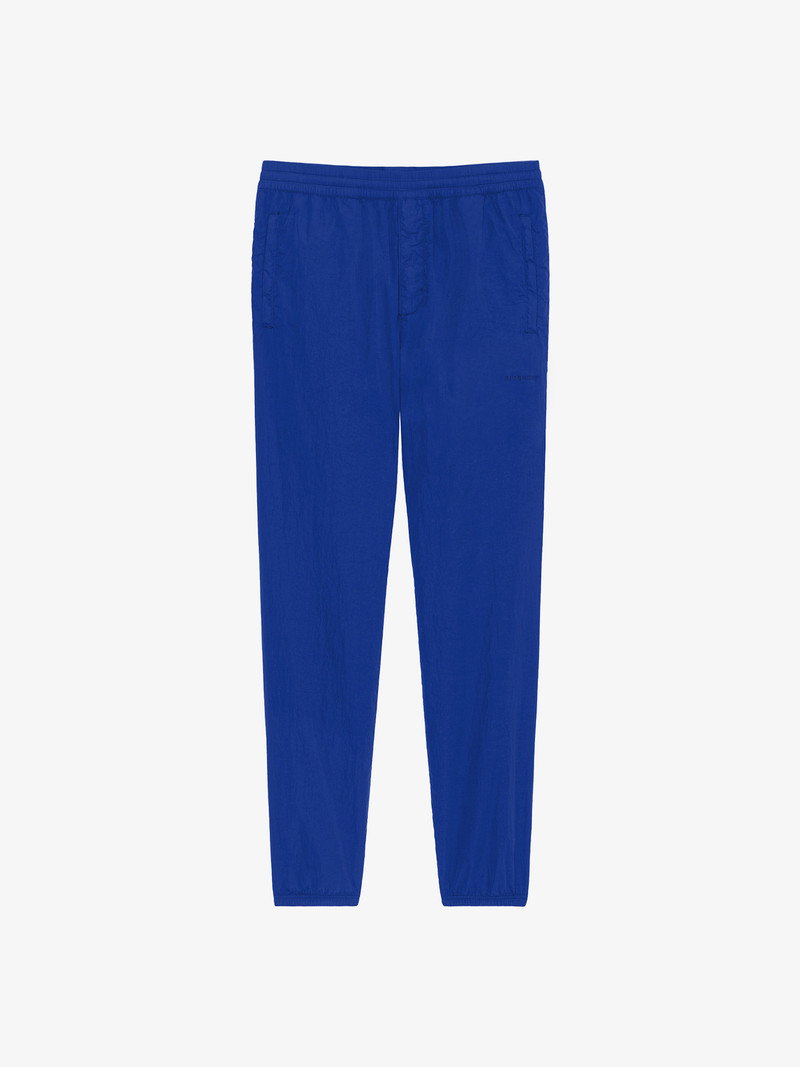 SLIM-FIT JOGGER PANTS IN EMBROIDERED NYLON 1