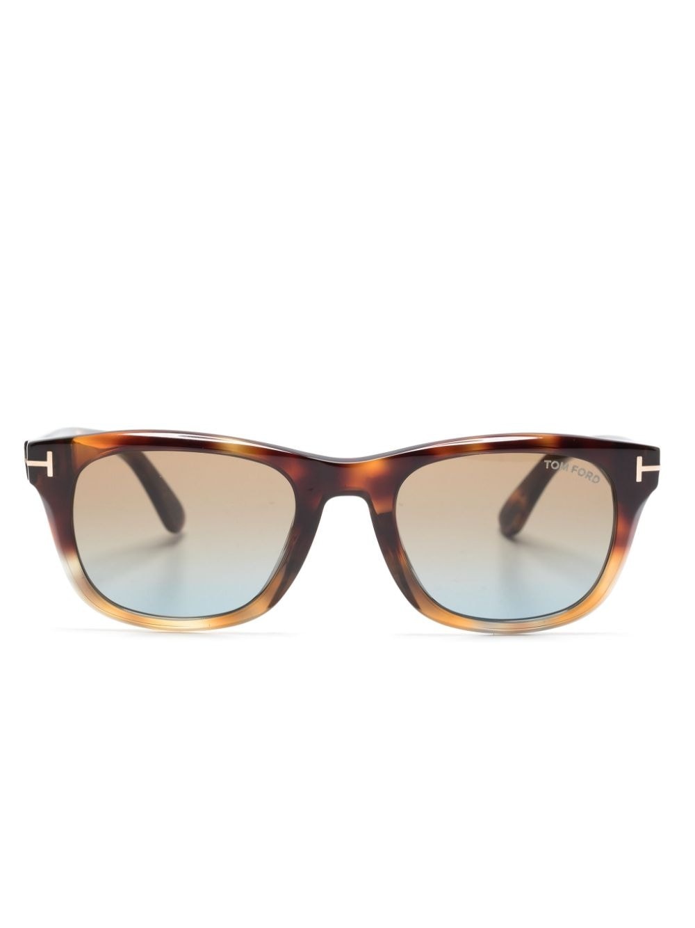 tortoiseshell wayfarer-frame glasses - 1