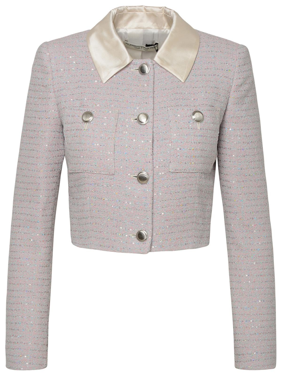 Alessandra Rich Pink Cotton Blend Jacket - 1
