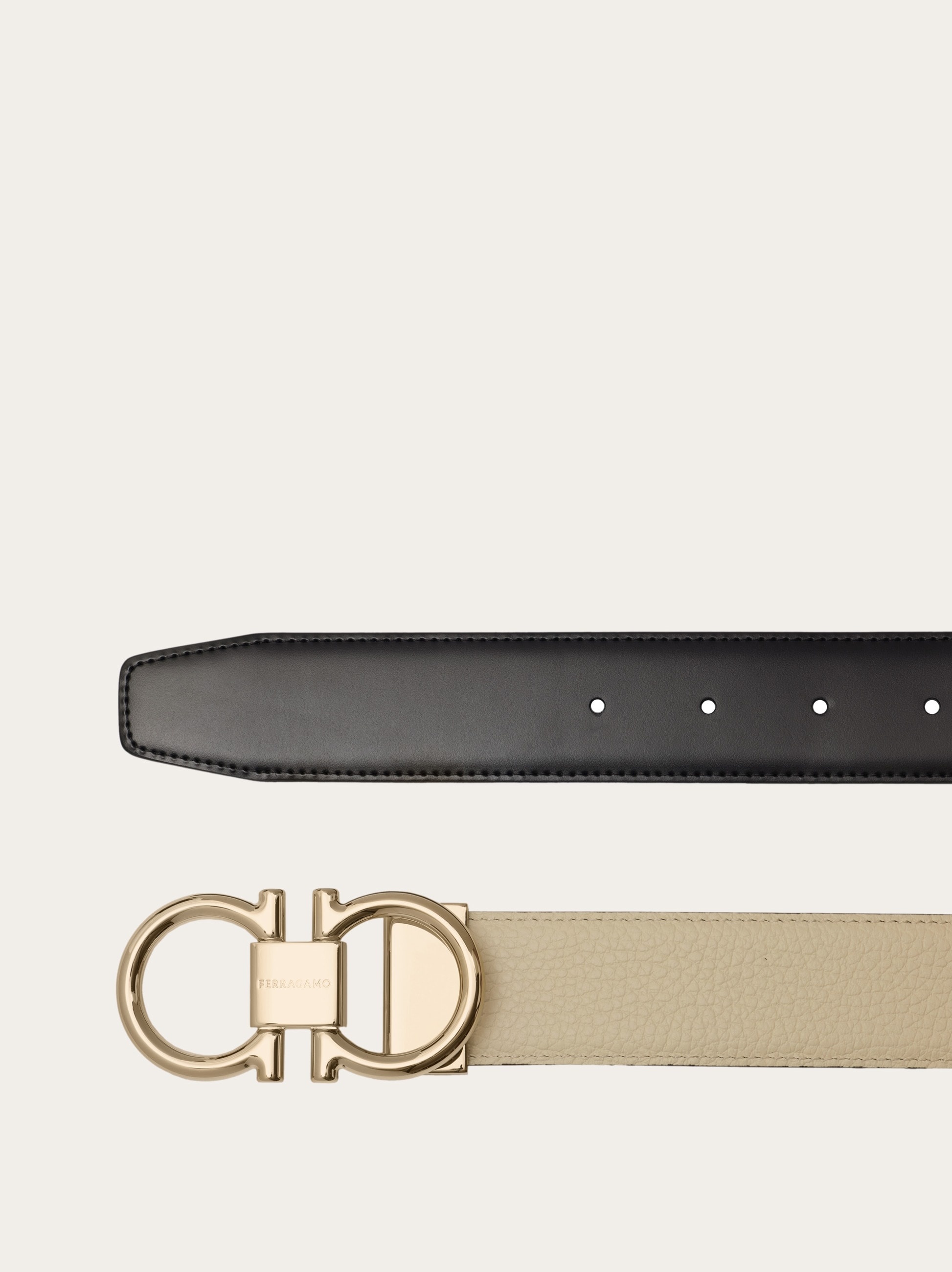 Reversible and adjustable Gancini belt - 2