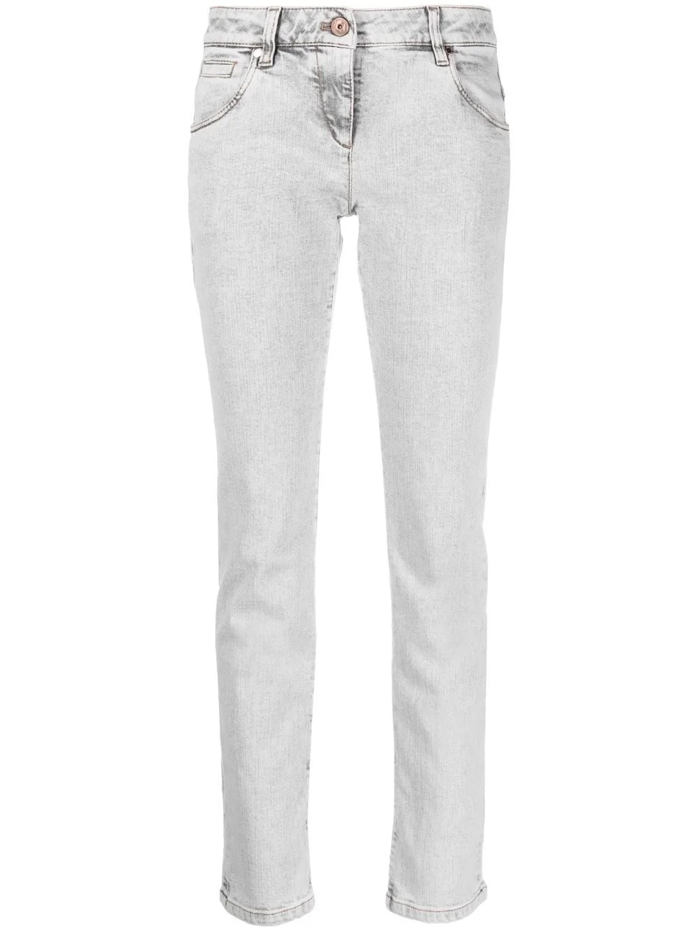 faded skinny jeans - 1