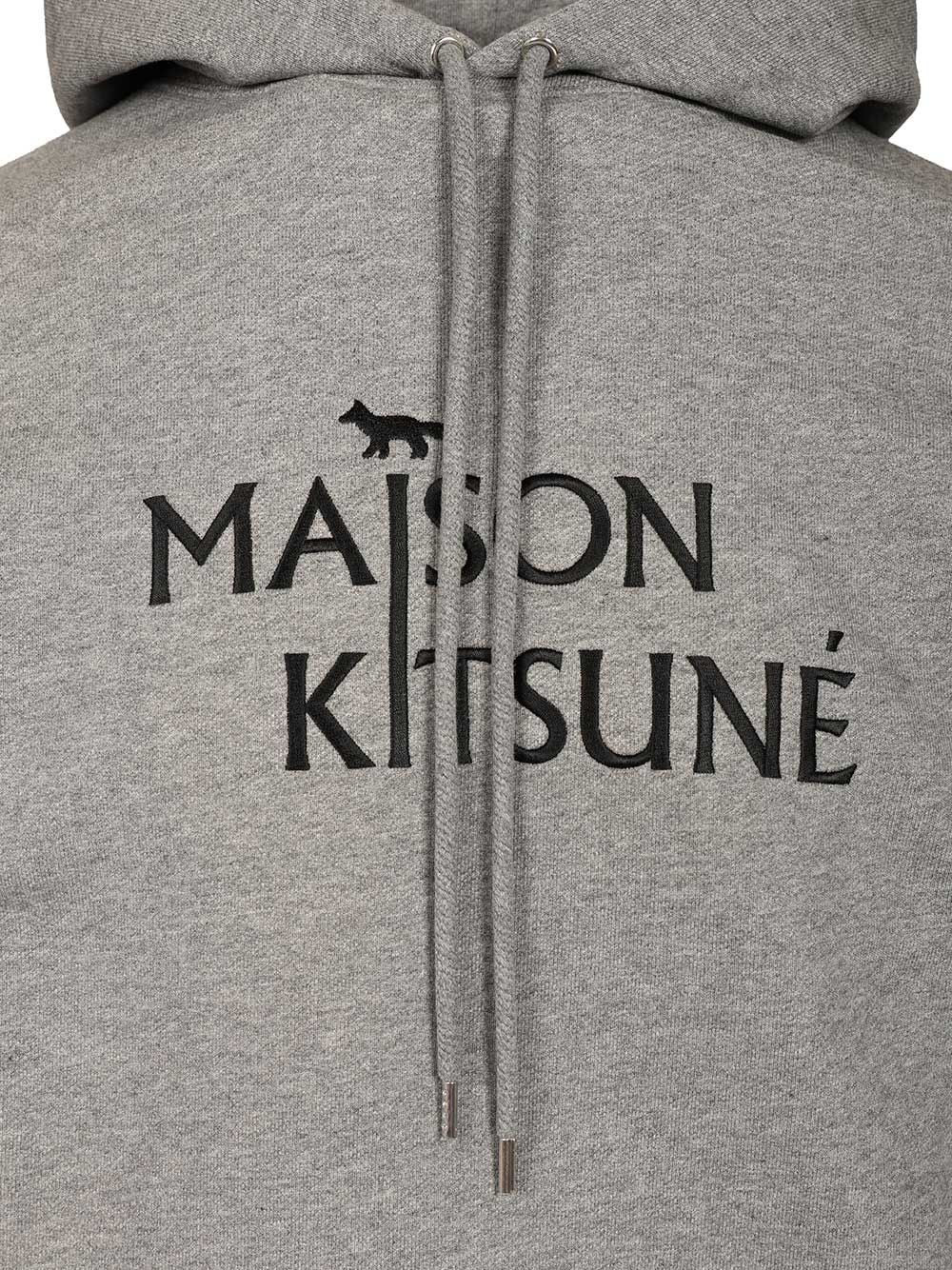 Maison Kitsuné Pillar Comfort Hoodie Sweatshirts Grey - 4