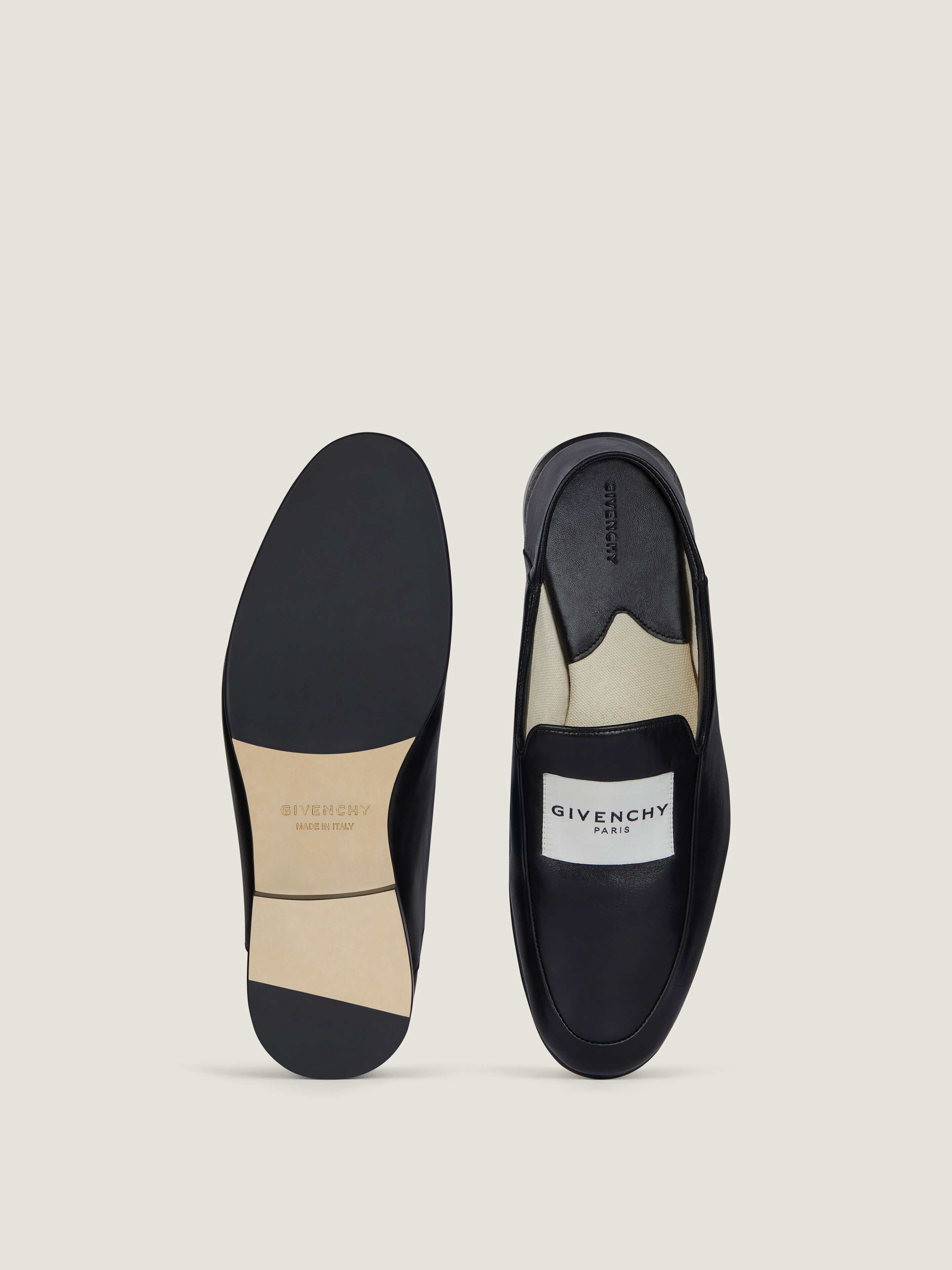 LABEL LOAFERS IN LEATHER - 4