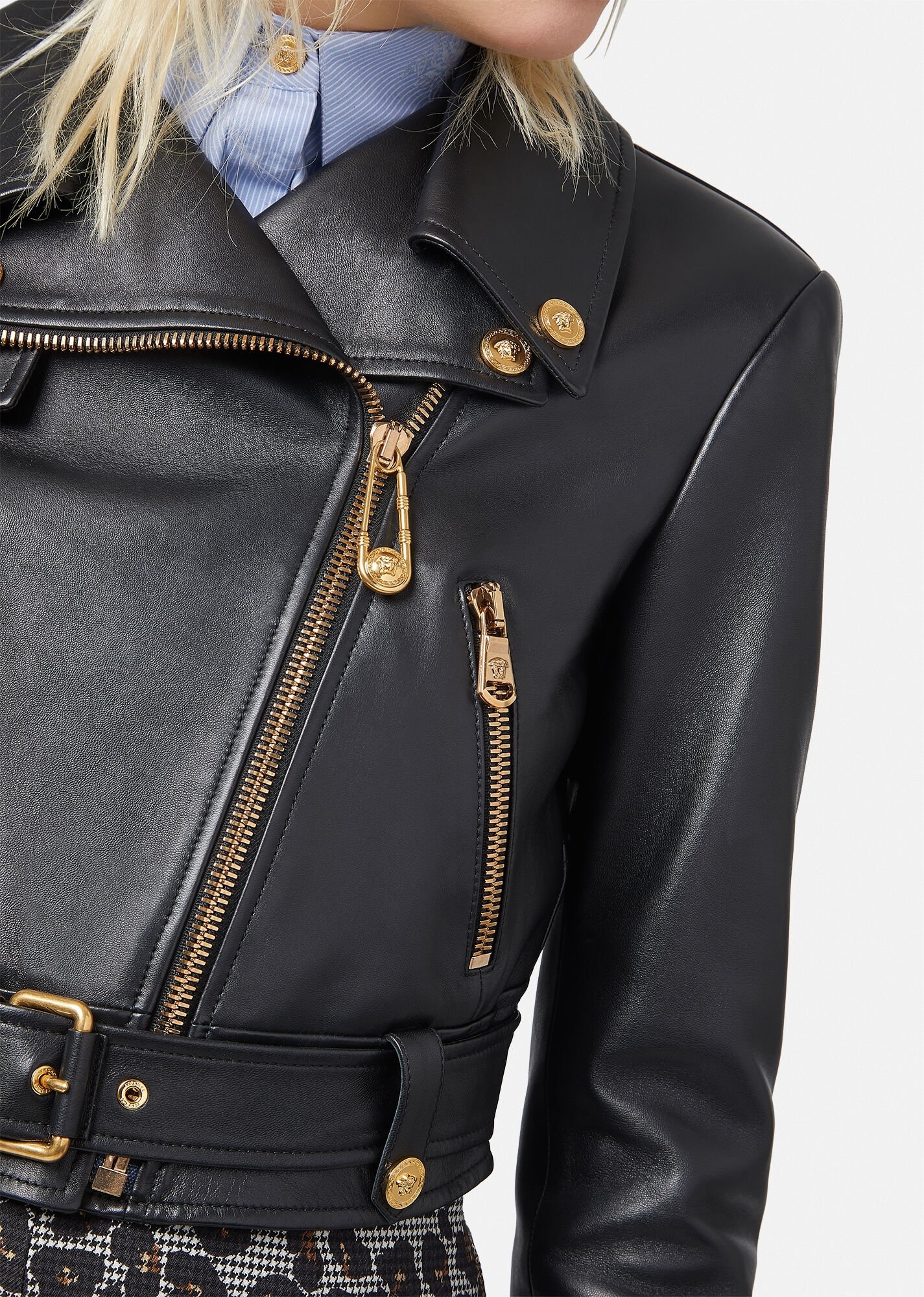 Nappa Leather Biker Jacket - 5