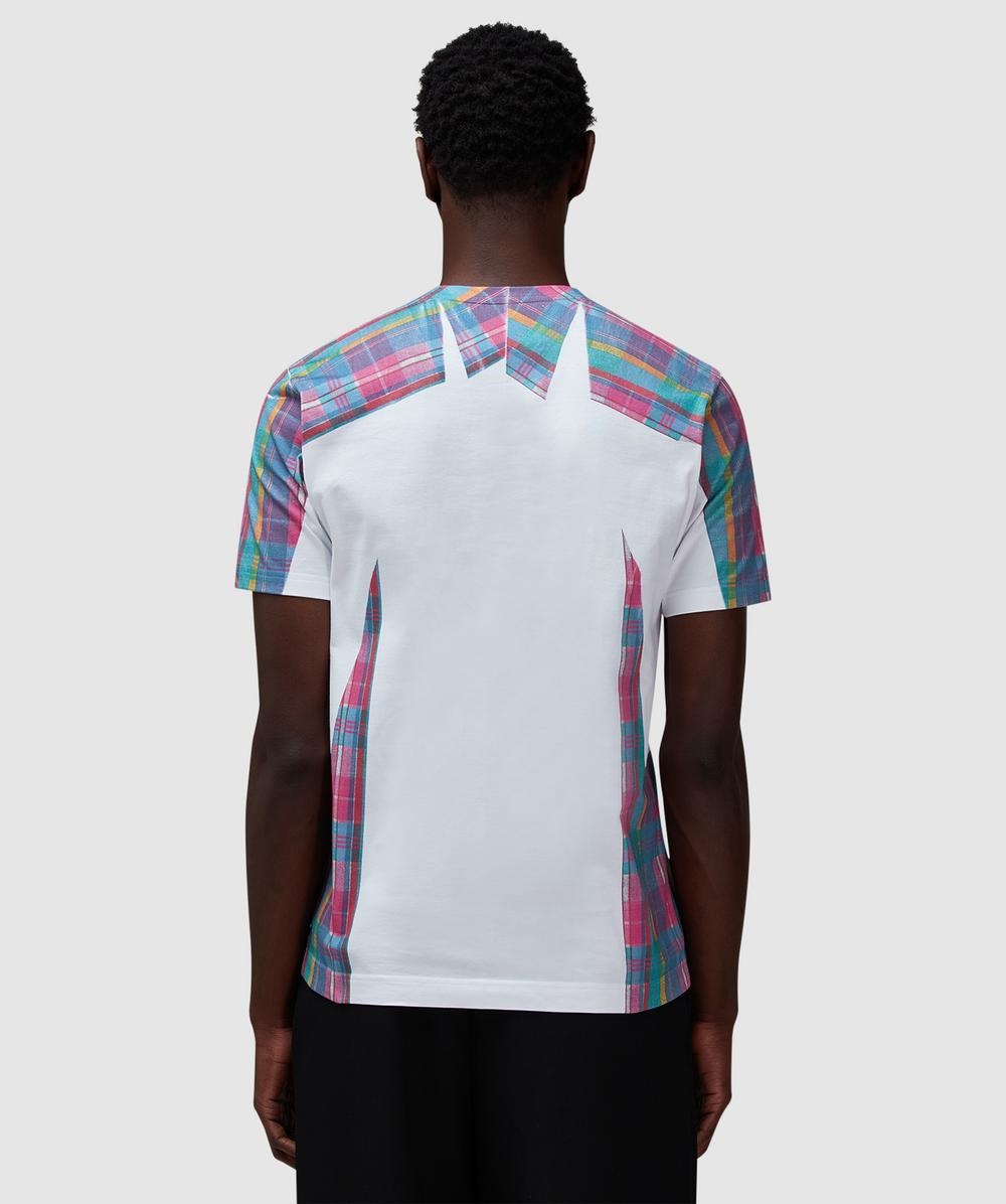 Hand print check t-shirt - 3